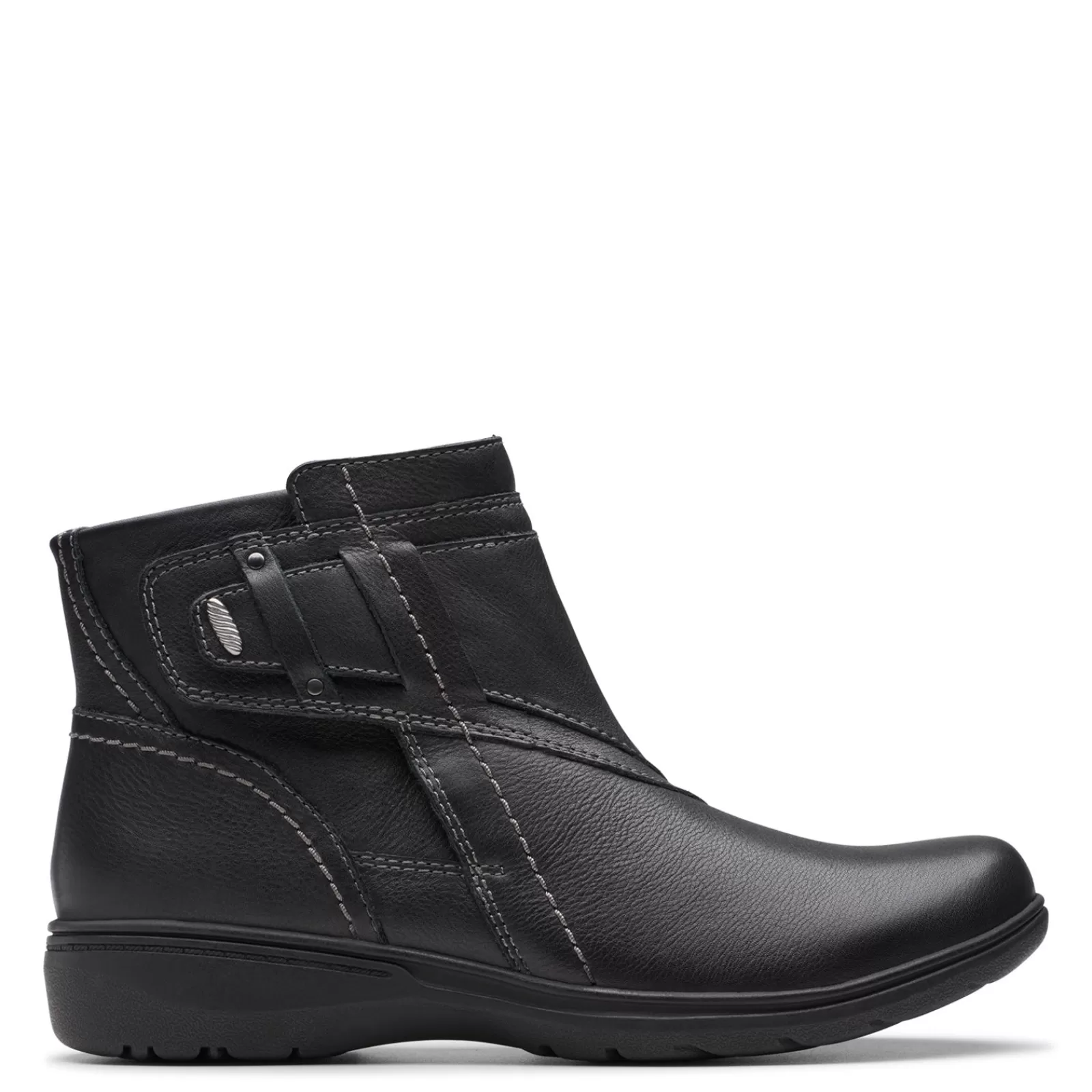 Shop Clarks Women's , Carleigh Style Boot Black Leather