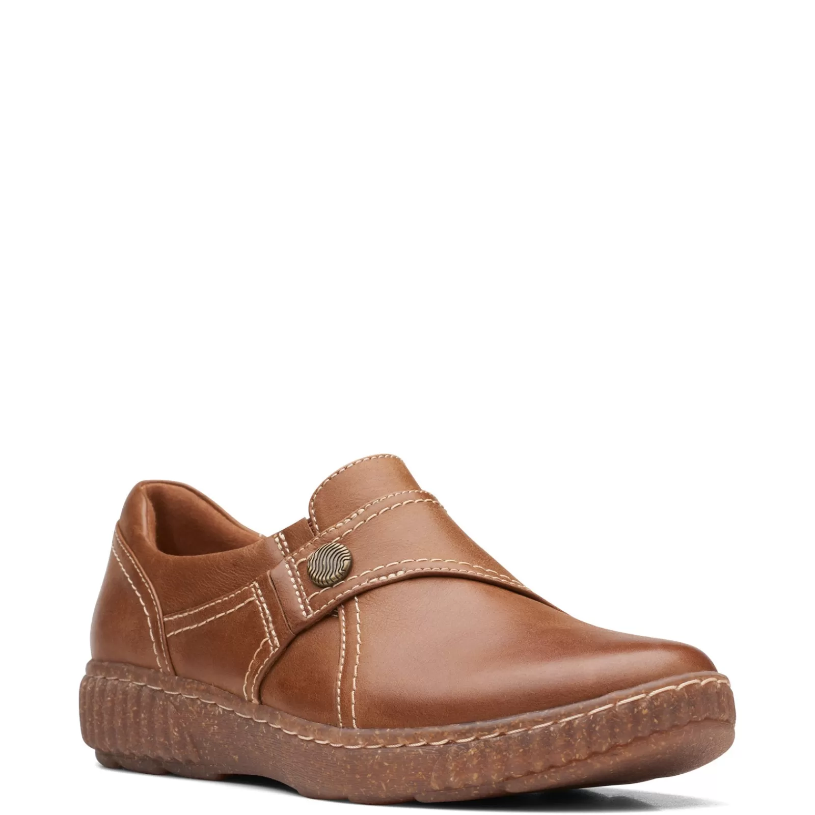 Clearance Clarks Women's , Caroline Pearl Slip-On Dark Tan