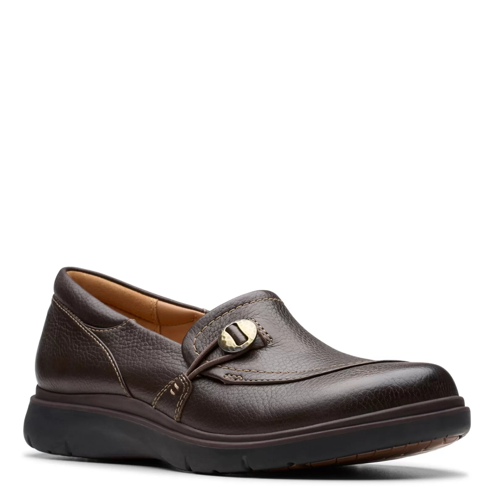 Fashion Clarks Women's , Certina Ease Slip-On Dark Brown