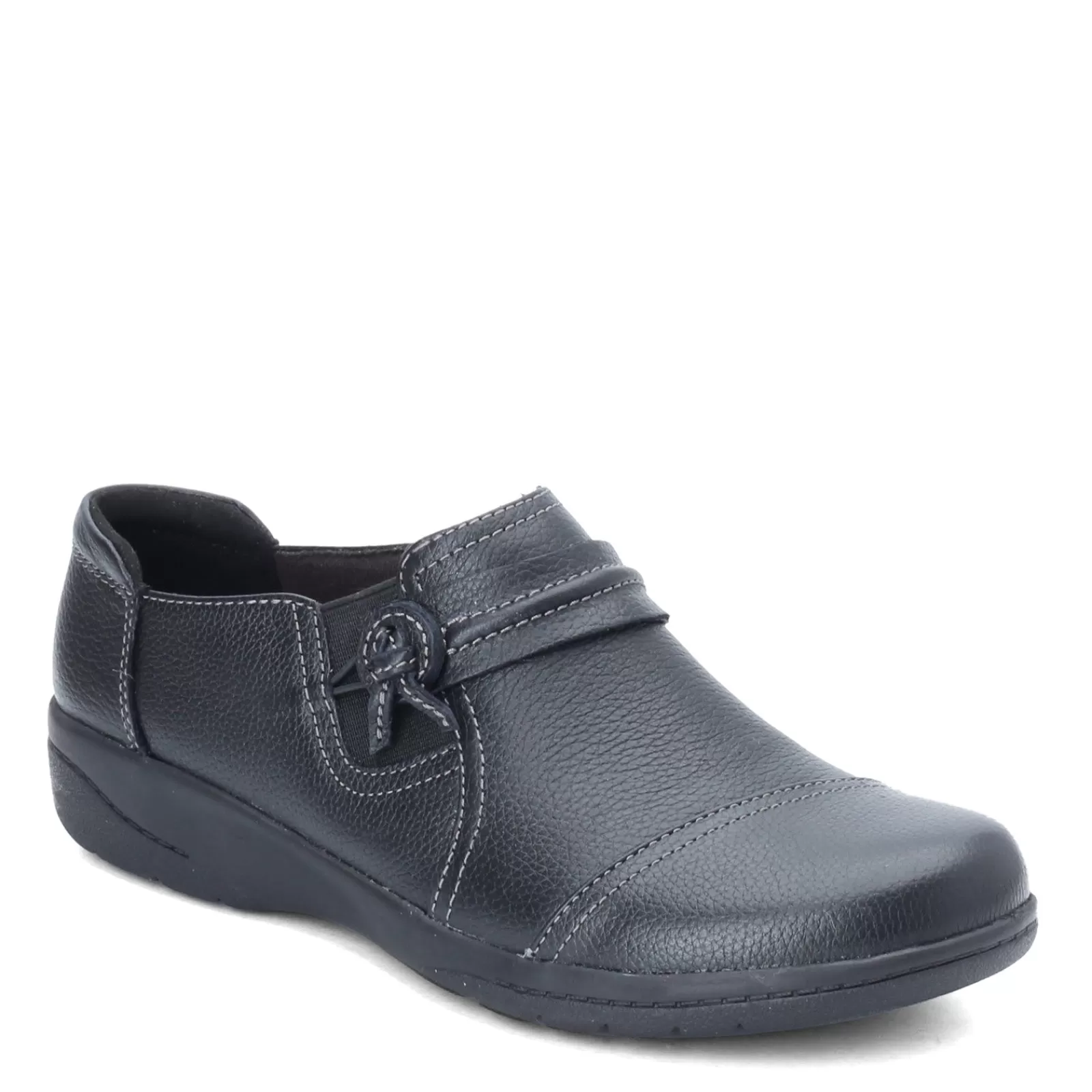 Cheap Clarks Women's , Cheyn Madi Slip-On Black Tumbled