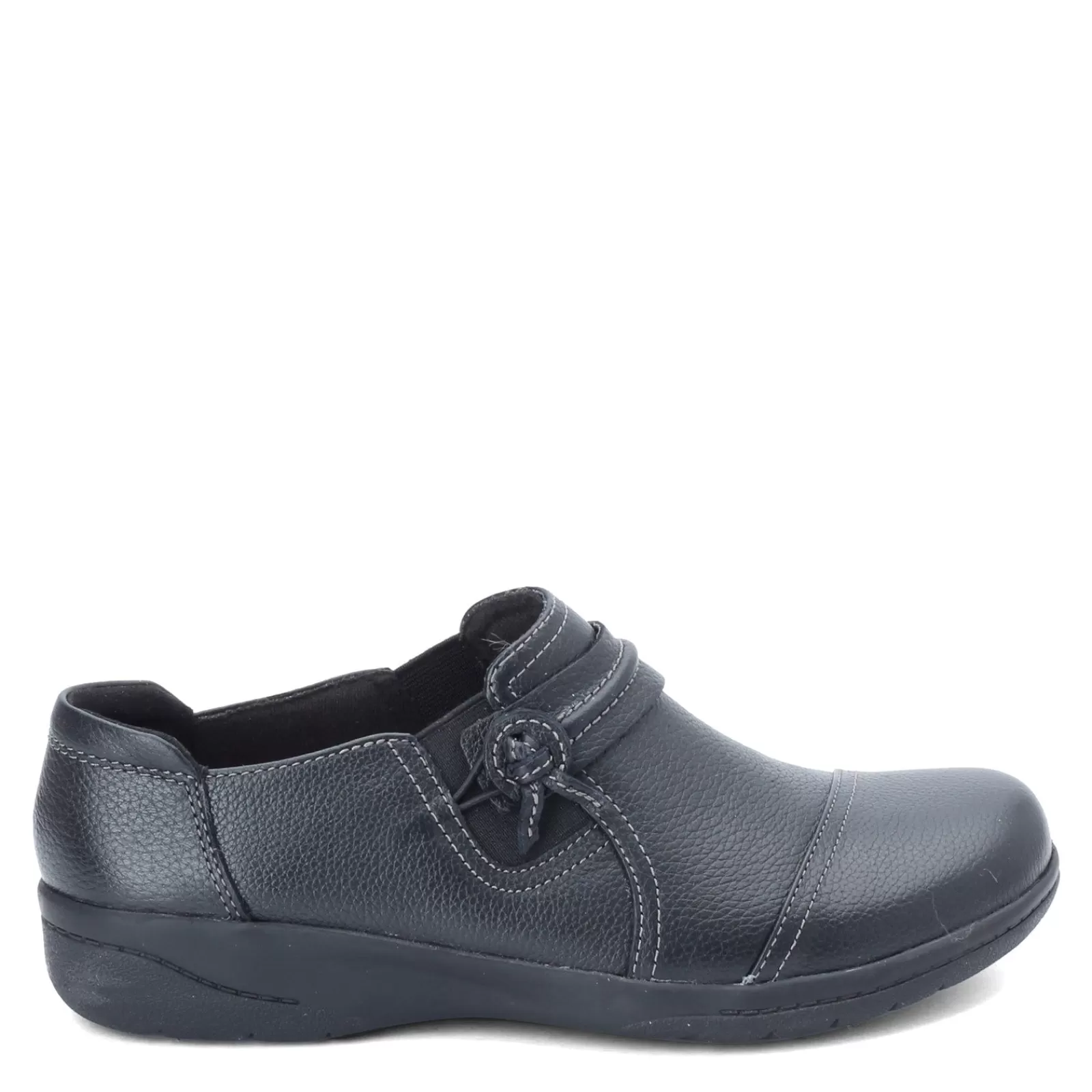 Cheap Clarks Women's , Cheyn Madi Slip-On Black Tumbled