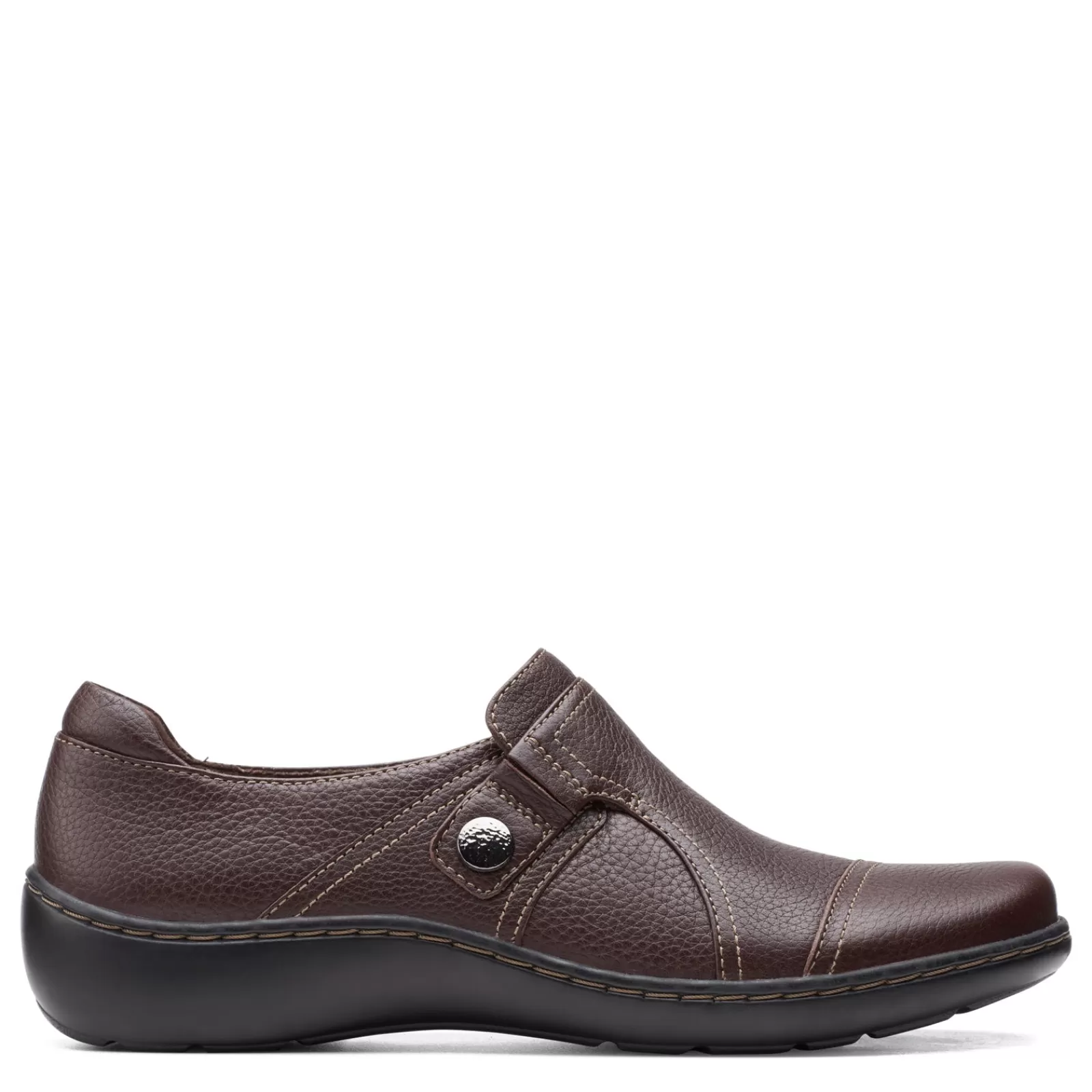 Fashion Clarks Women's , Cora Poppy Slip-On Dark Brown