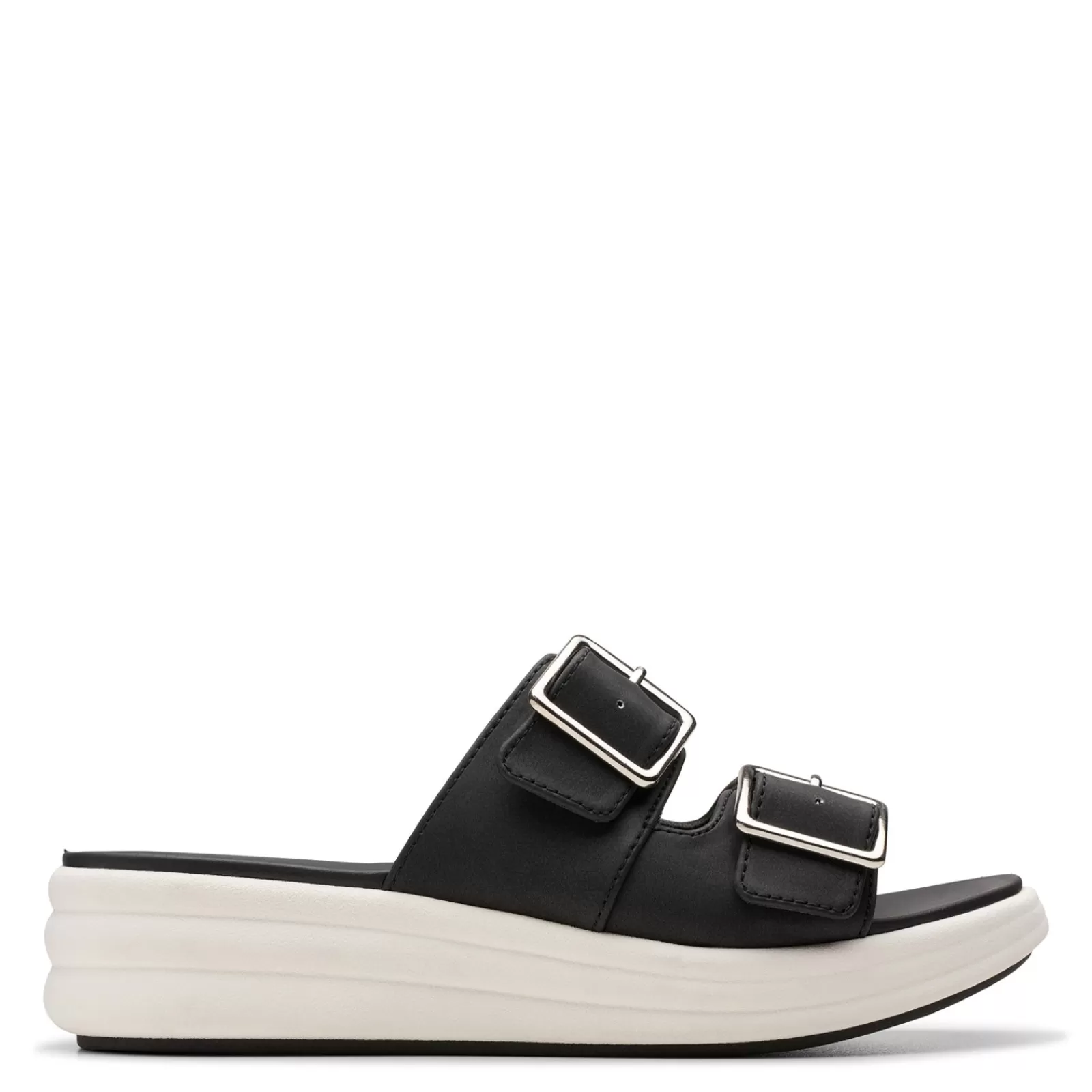 Best Clarks Women's , Drift Buckle Sandal Black