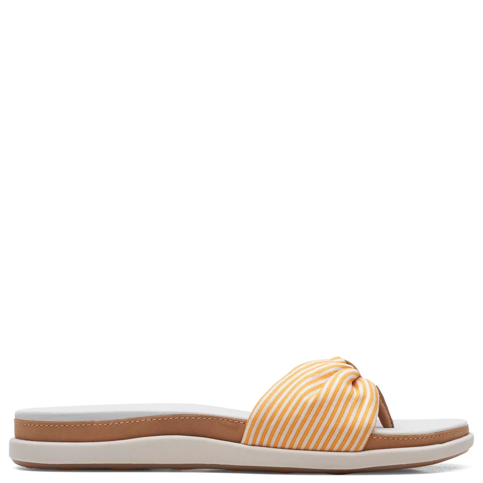 Best Clarks Women's , Eliza June Sandal Golden Yellow/Off White Canvas