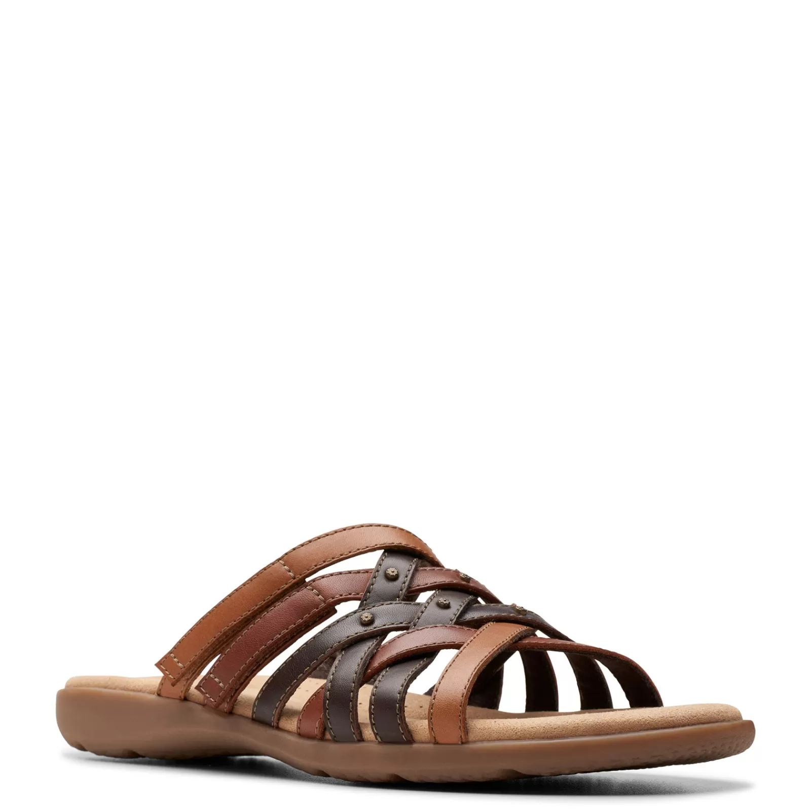 Best Clarks Women's , Elizabelle Rio Sandal Brown Mix