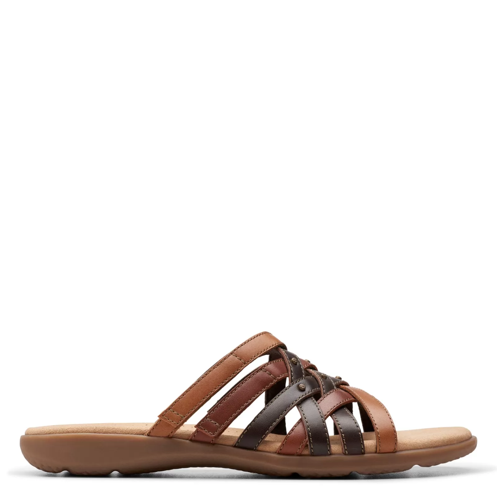 Best Clarks Women's , Elizabelle Rio Sandal Brown Mix