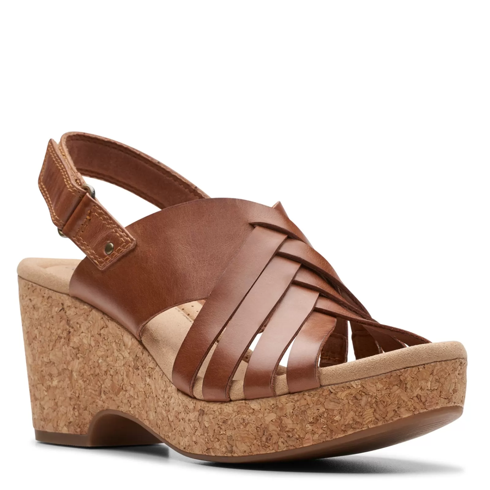 Best Sale Clarks Women's , Giselle Ivy Sandal Tan Leather