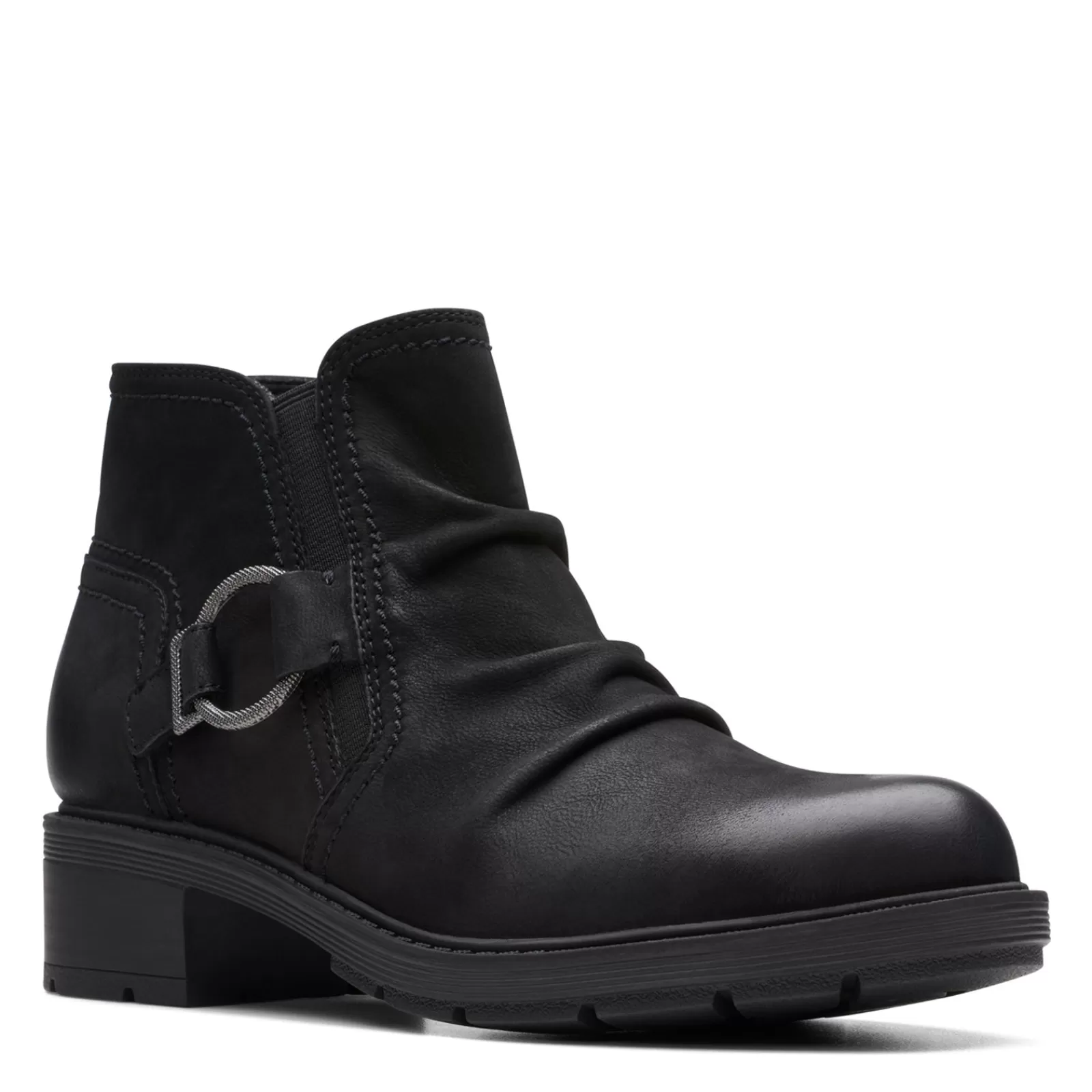 Shop Clarks Women's , Hearth Faye Boot Black Nubuck