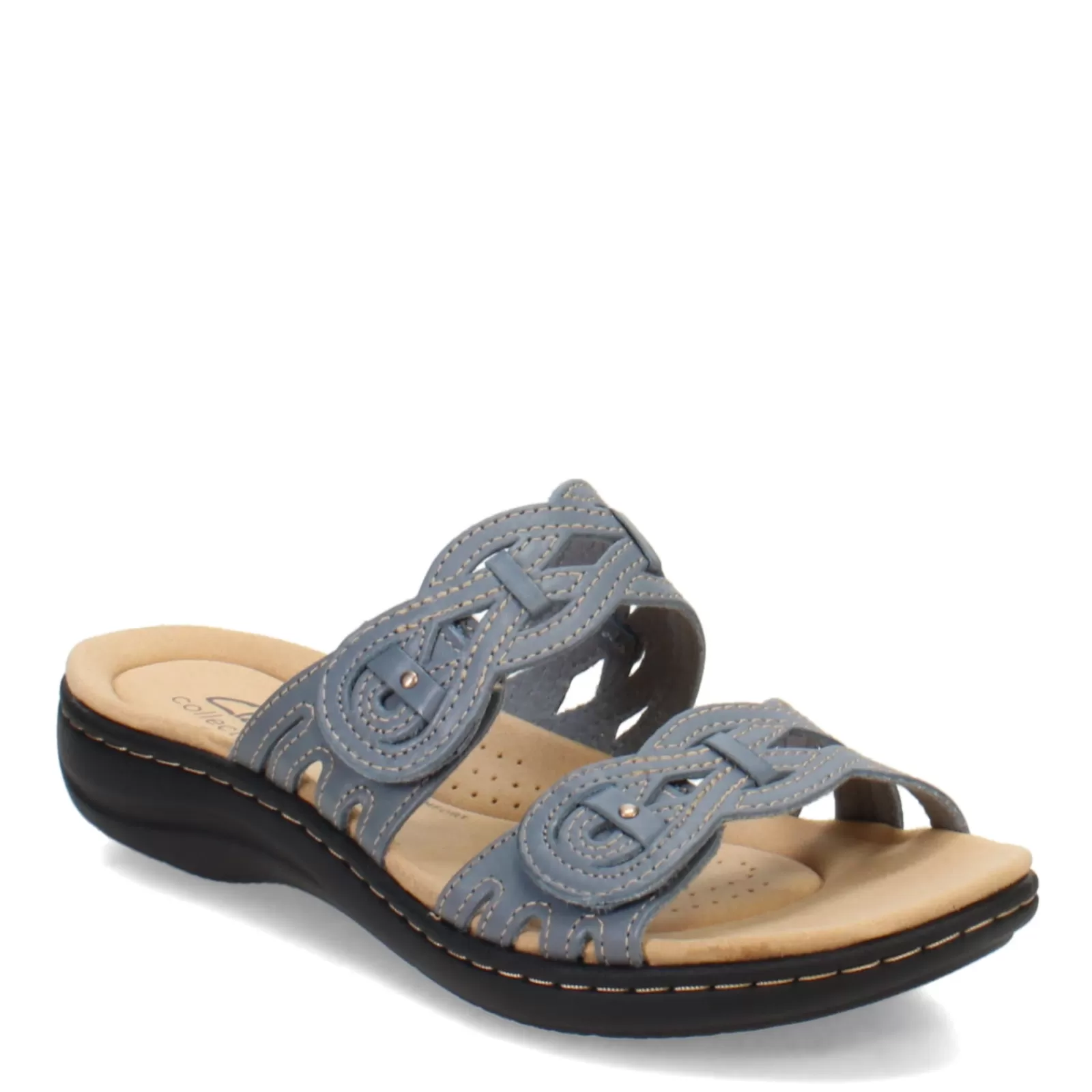 New Clarks Women's , Laurieann Dusk Sandal Blue Grey