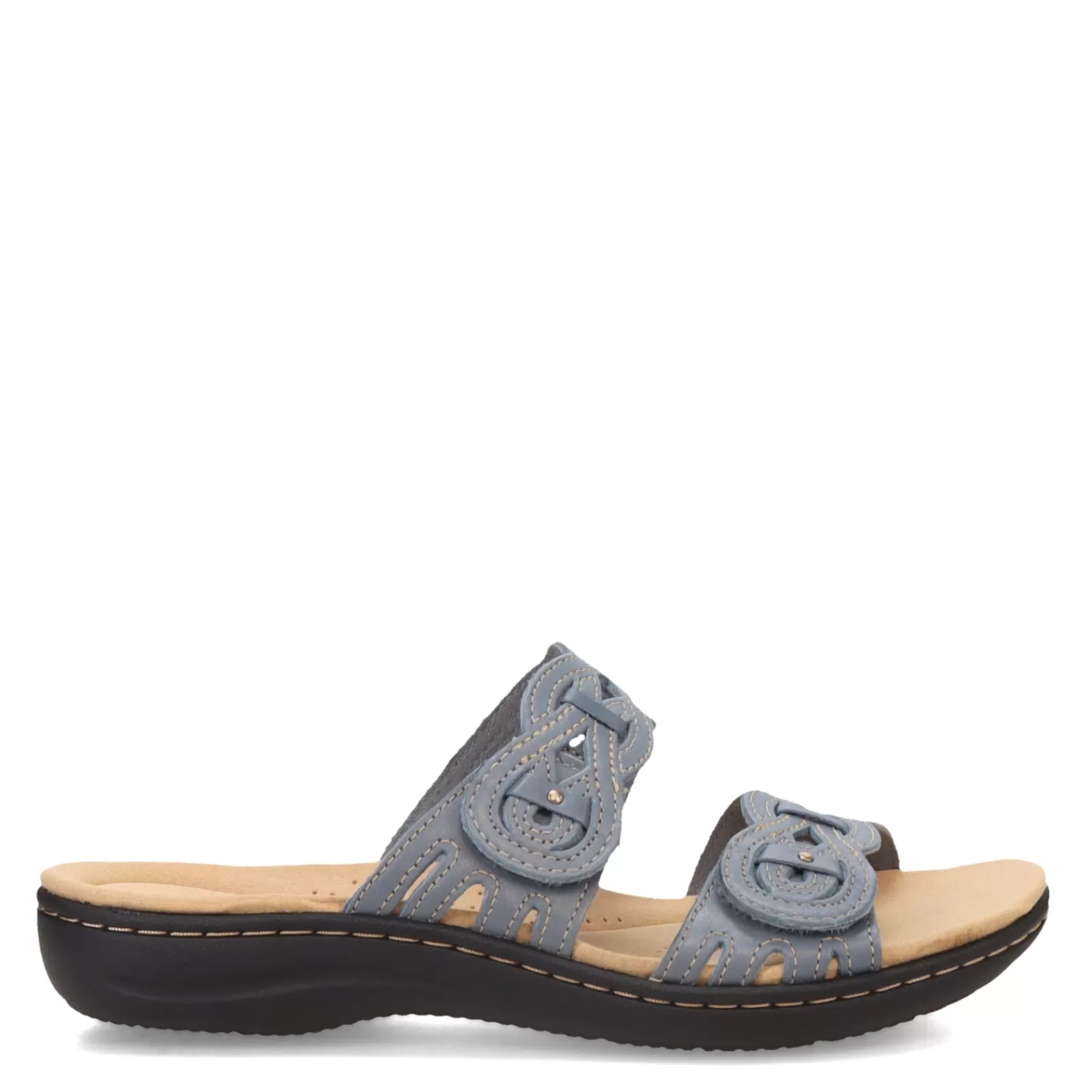 New Clarks Women's , Laurieann Dusk Sandal Blue Grey