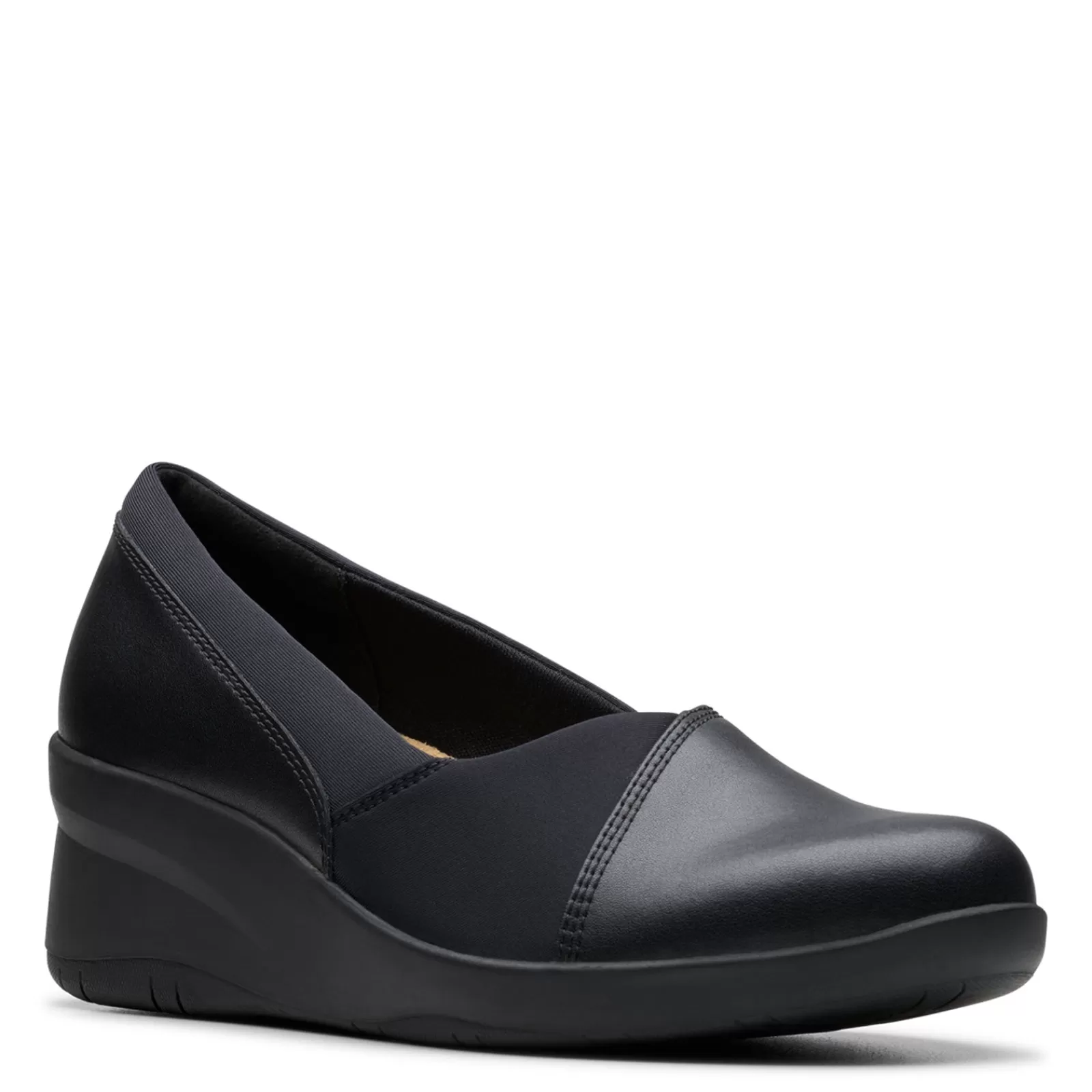 Outlet Clarks Women's , Suttyn Walk Wedge Slip-On Black