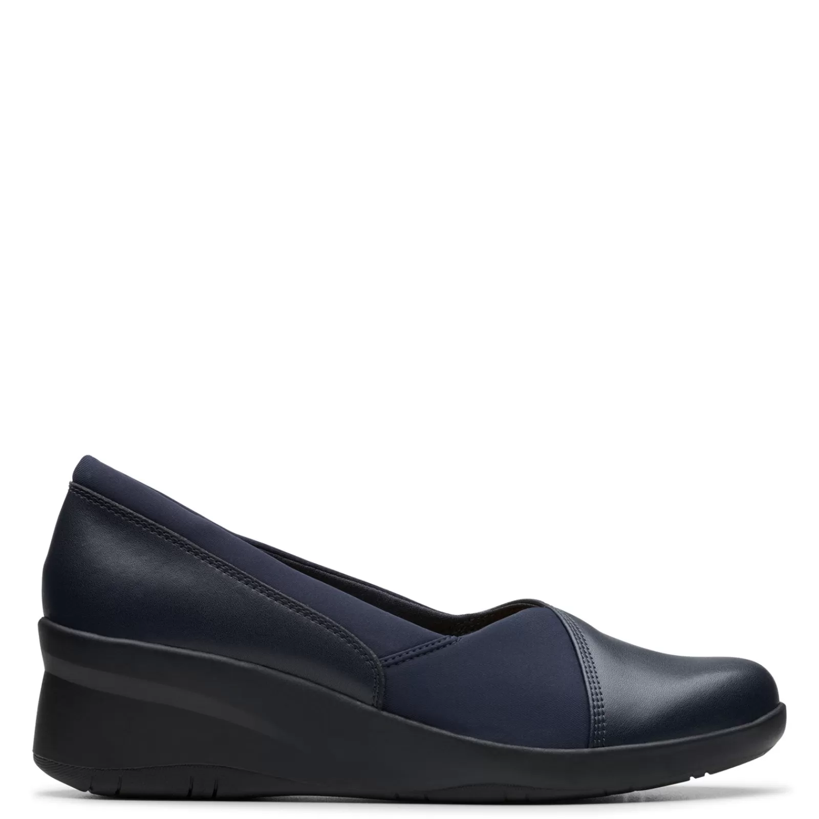 Shop Clarks Women's , Suttyn Walk Wedge Slip-On Navy