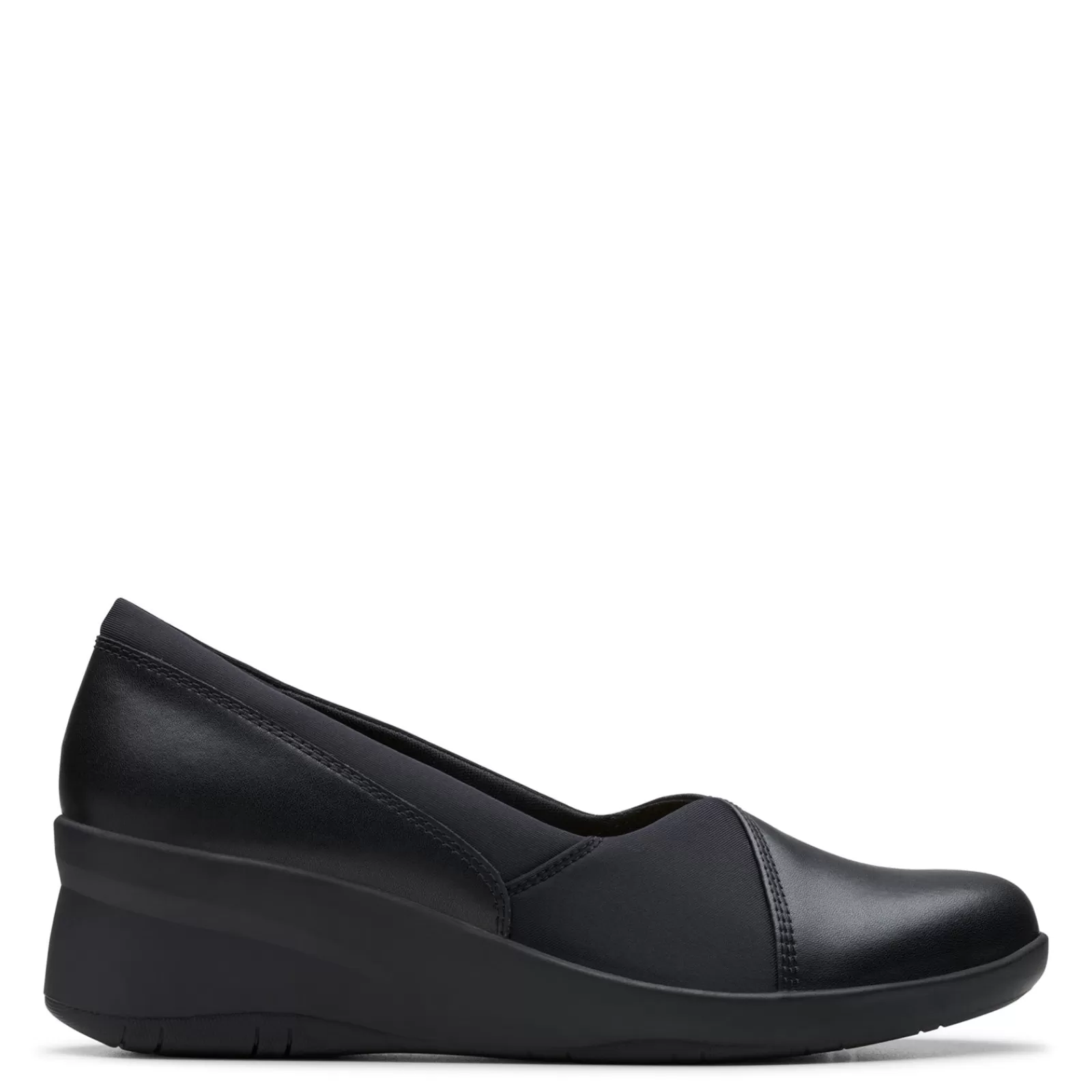 Outlet Clarks Women's , Suttyn Walk Wedge Slip-On Black