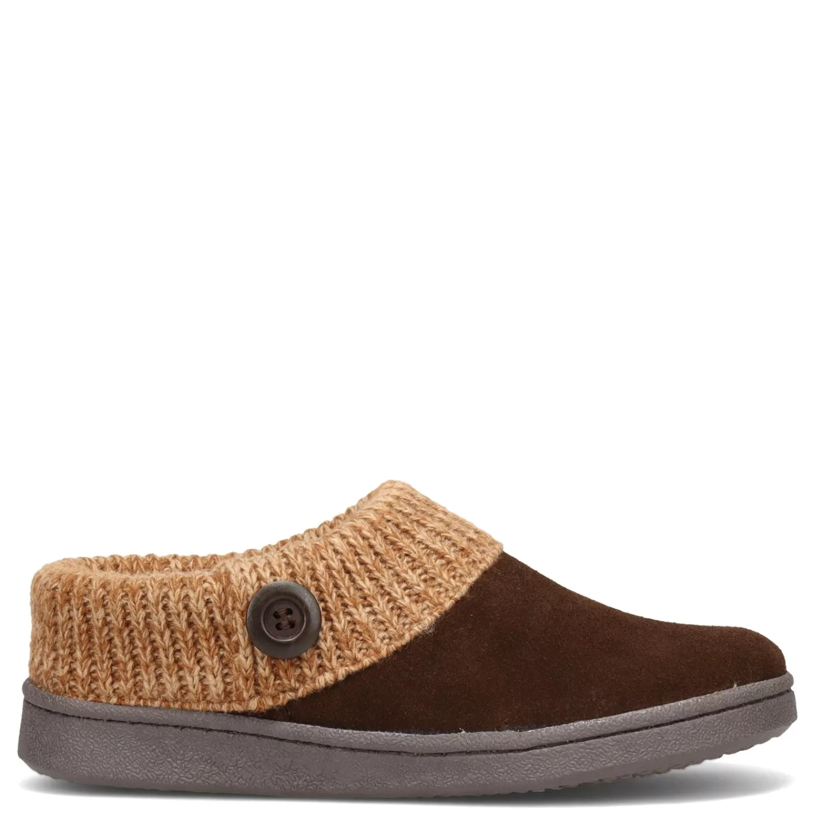 Sale Green Market Services Co Inc Women's Clarks, Sweater Collar Slipper Mocha