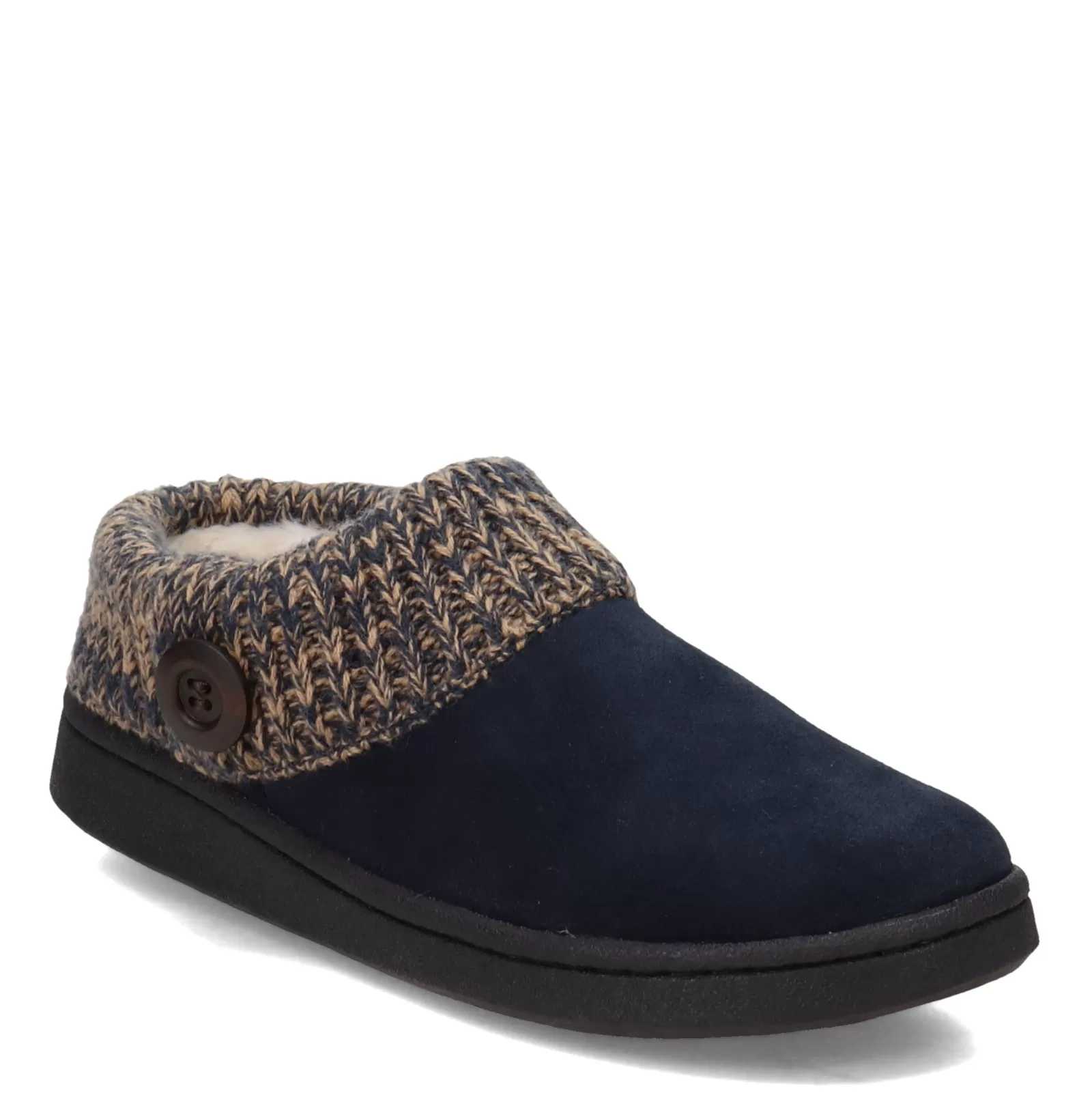 Best Sale Clarks Women's , Sweater Collar Slipper Clog Navy