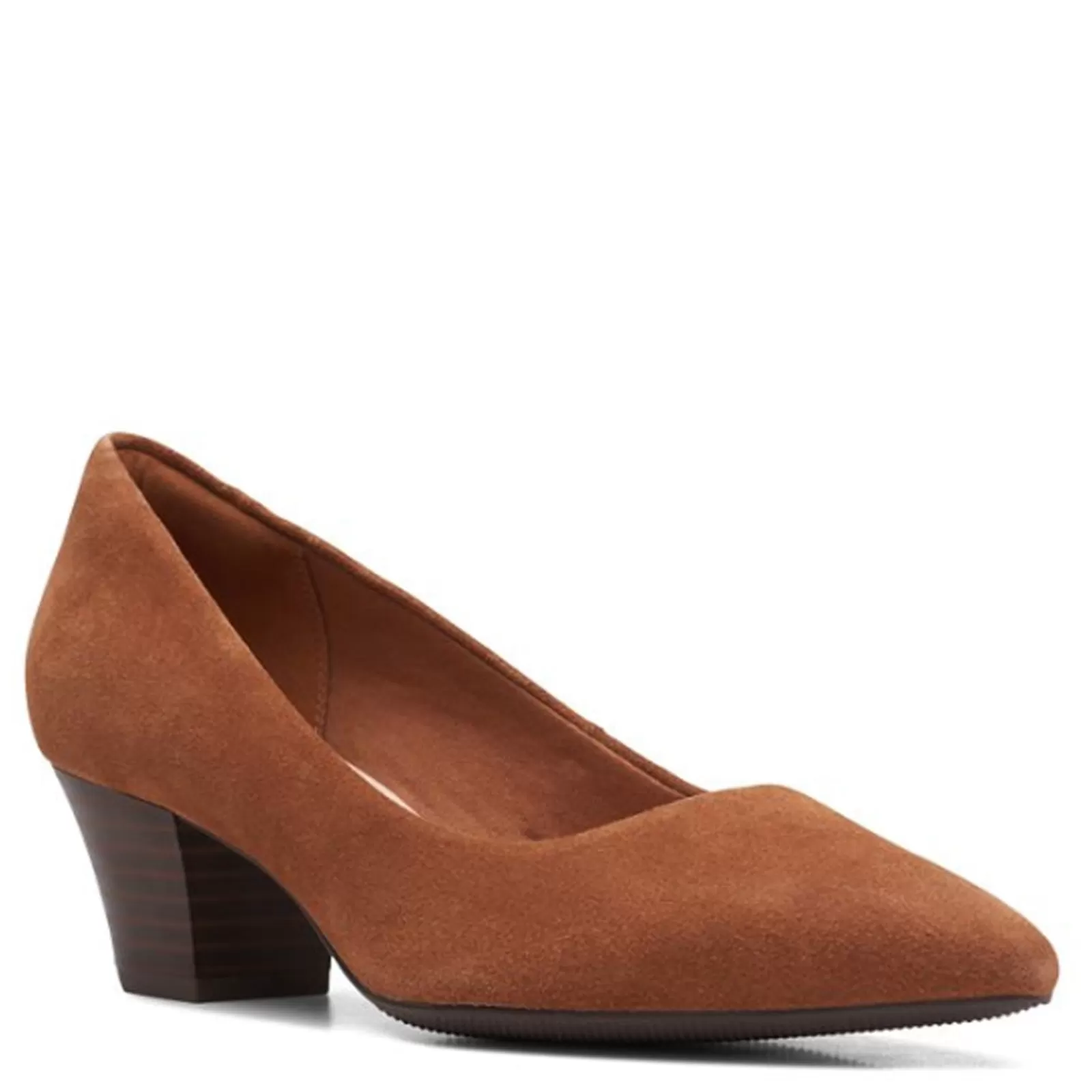 Best Sale Clarks Women's , Teresa Step Pump Tan Suede