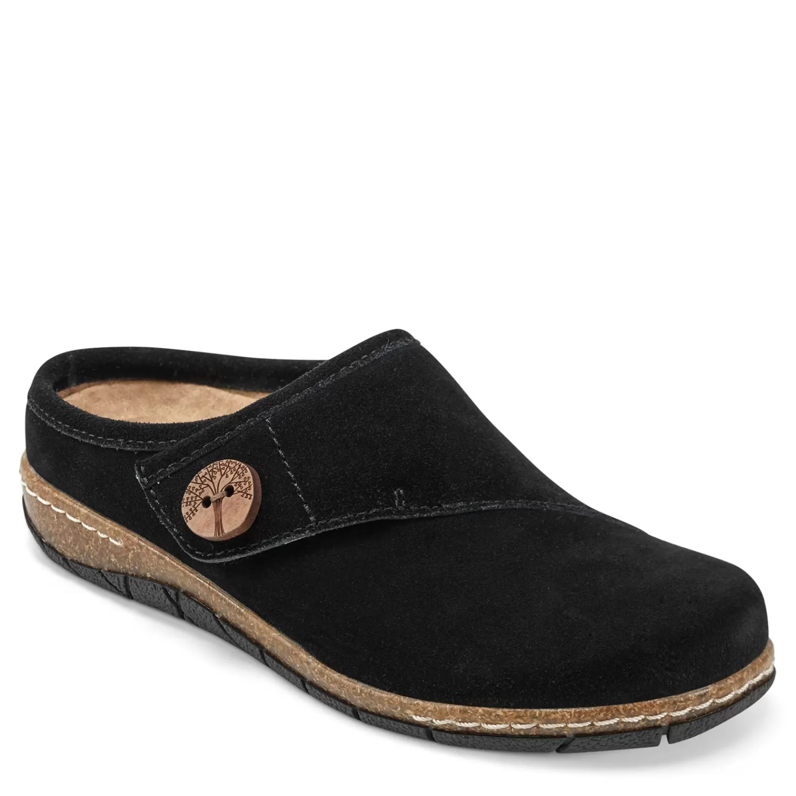 Fashion Earth Origins Women's Earth, Ezra Clog Black Suede