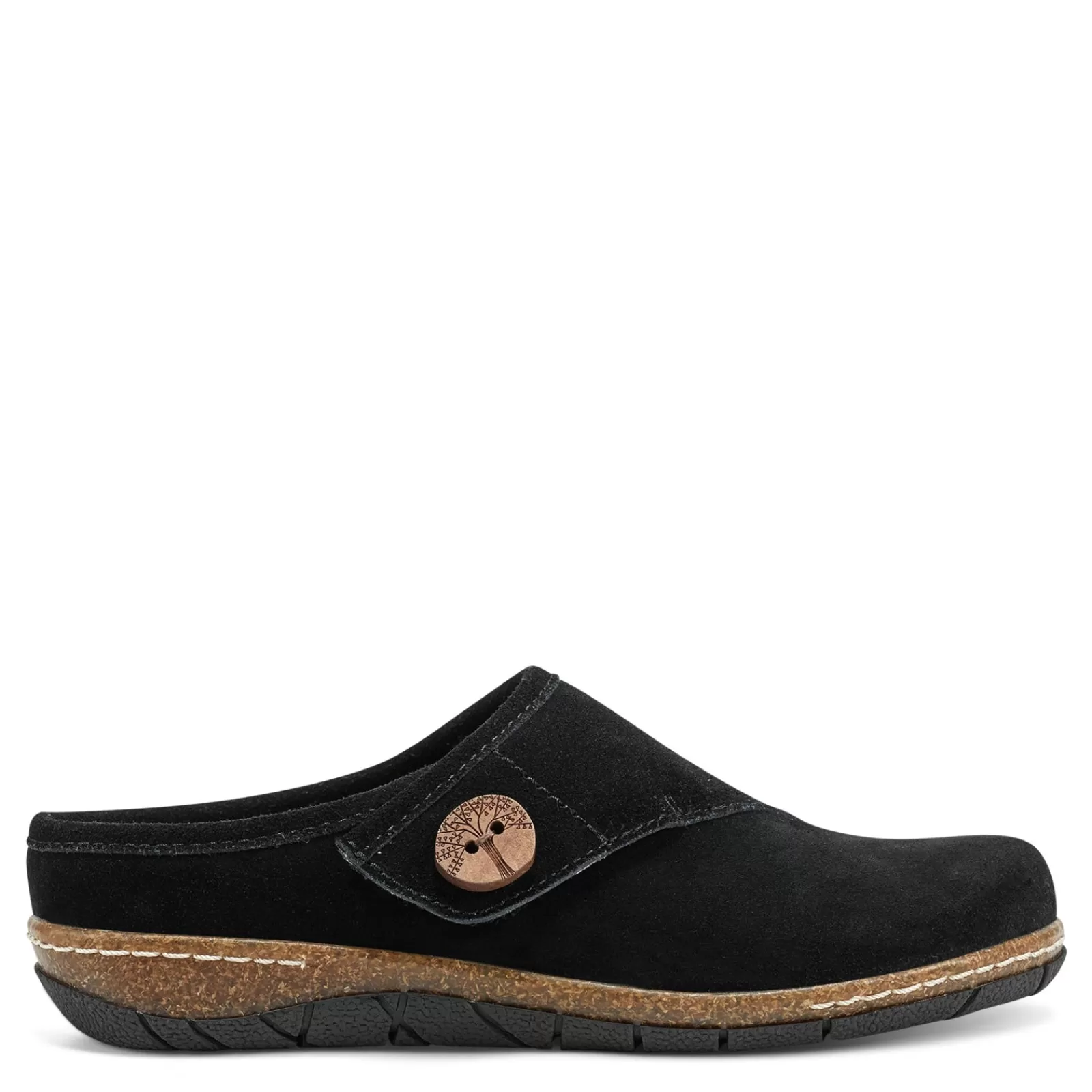 Fashion Earth Origins Women's Earth, Ezra Clog Black Suede