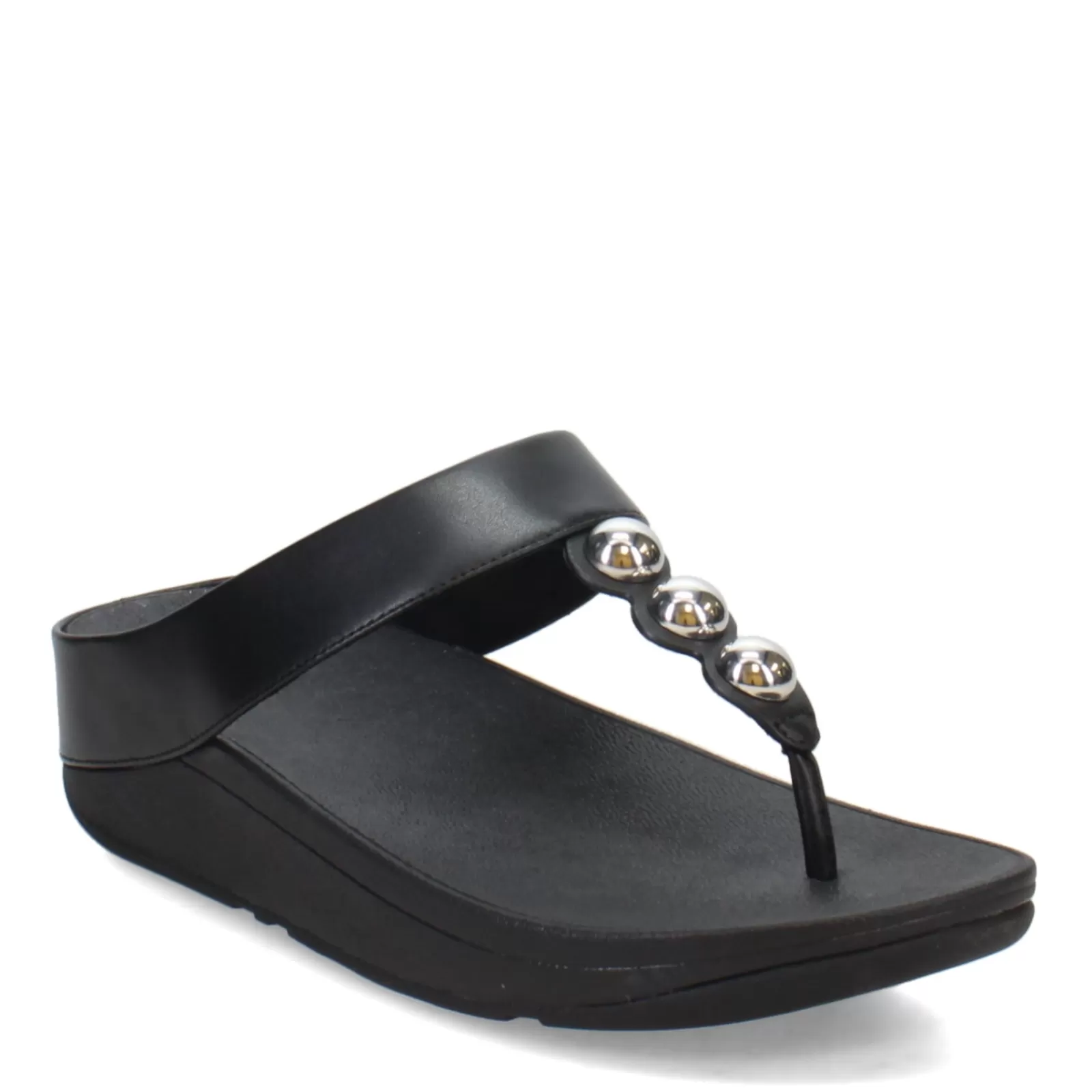 Best FitFlop Women's , Fino Mirror Dome Toe-Post Sandal Black