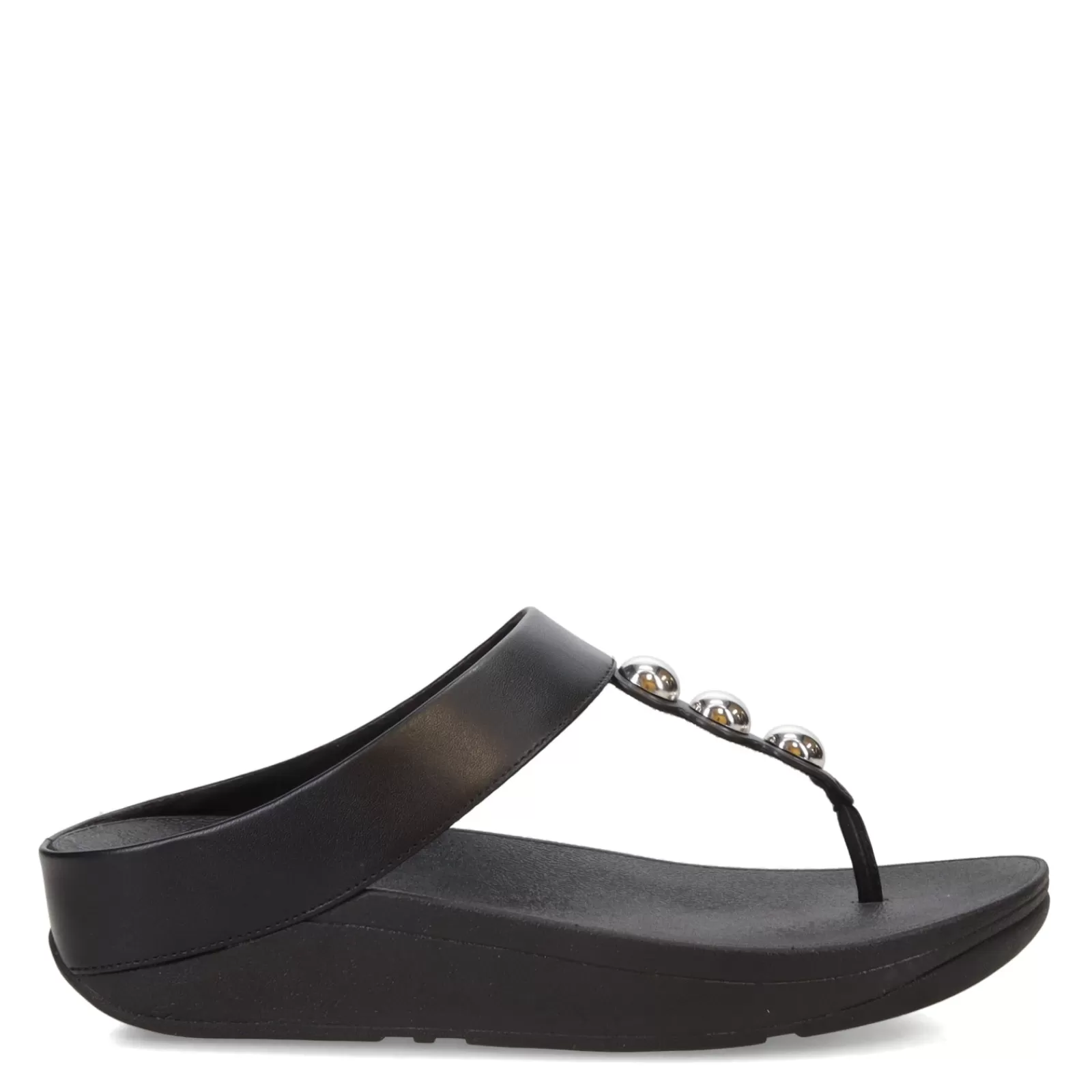 Best FitFlop Women's , Fino Mirror Dome Toe-Post Sandal Black