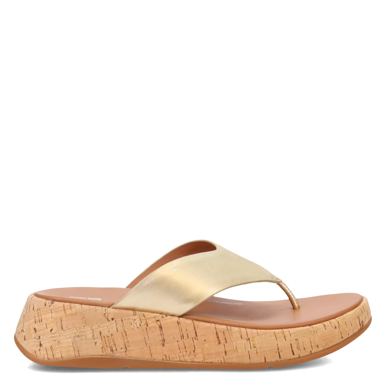 Shop FitFlop Women's , F-Mode Flatform Toe Post Sandal Platinum