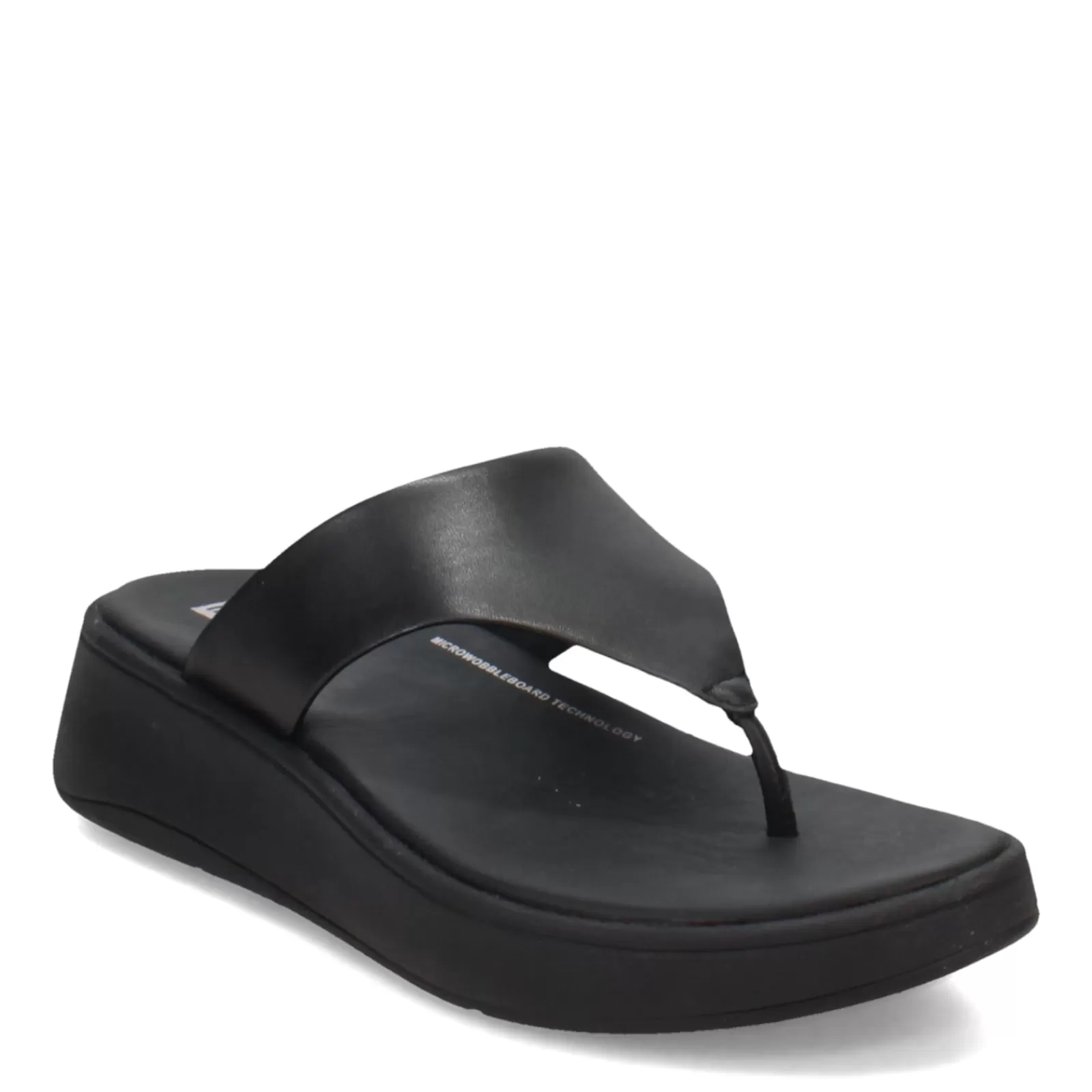 Best FitFlop Women's , F-Mode Flatform Toe-Post Sandal Black