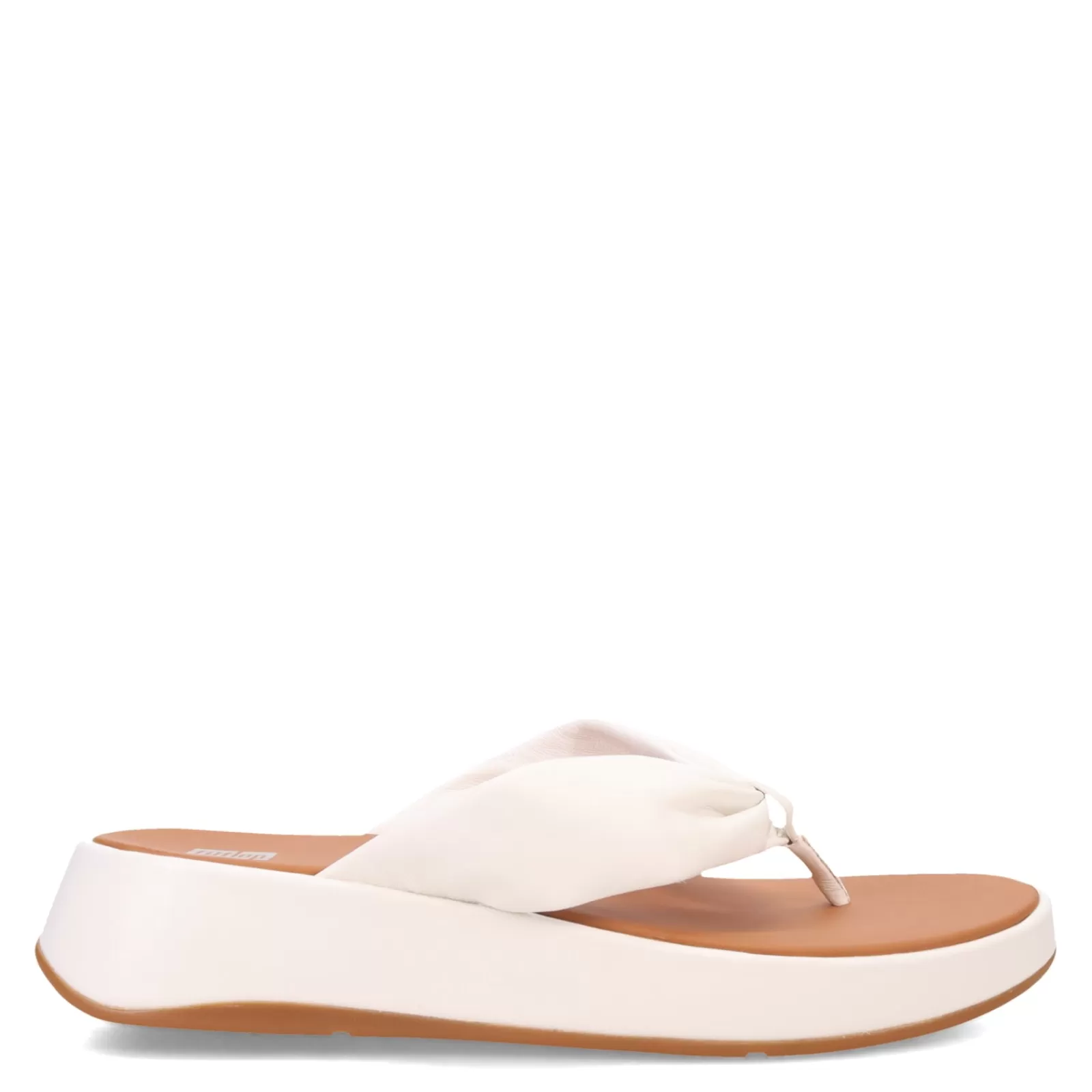 Online FitFlop Women's , F-Mode Leather-Twist Toe-Post Sandal Urban White