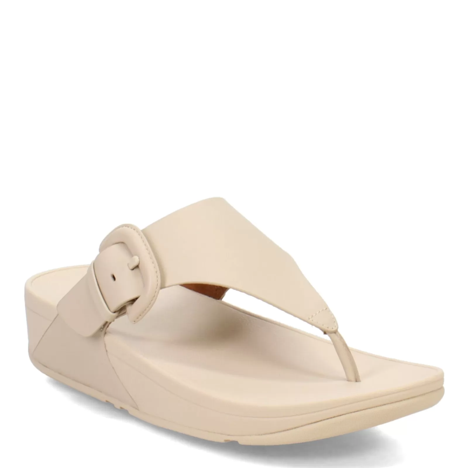 Cheap FitFlop Women's , Lulu Covered Buckle Thong Sandal Beige