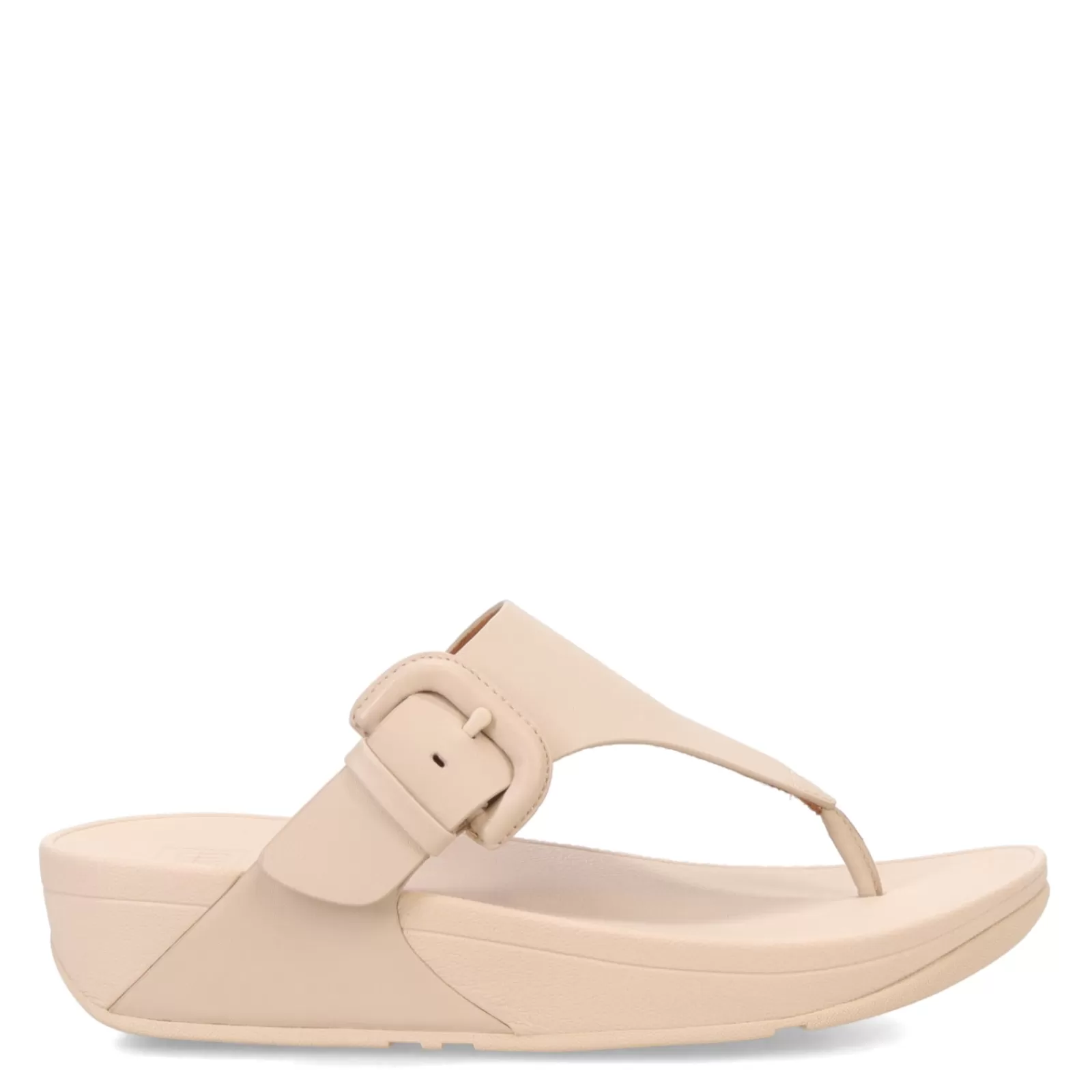 Cheap FitFlop Women's , Lulu Covered Buckle Thong Sandal Beige