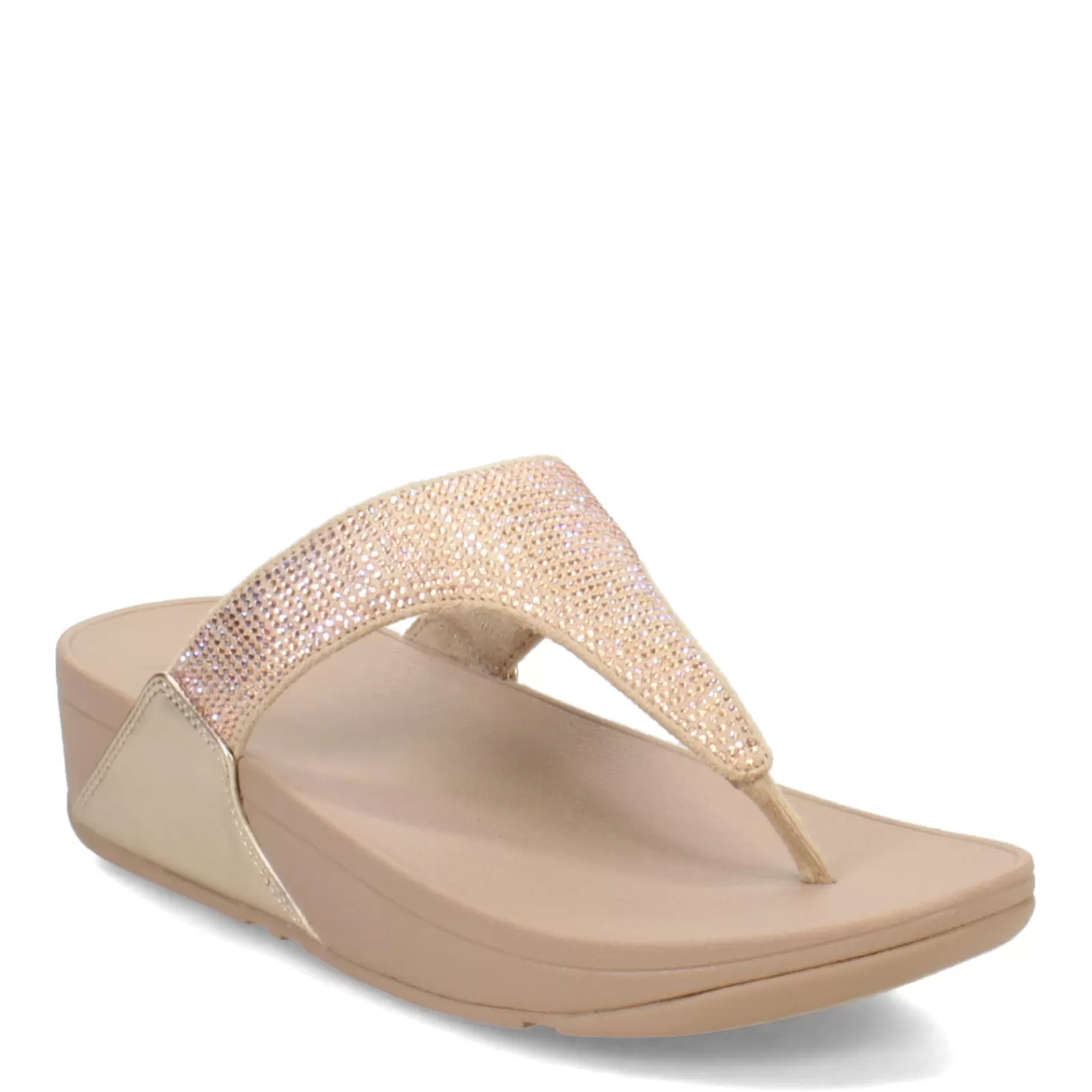 Online FitFlop Women's , Lulu Crystal Thong Sandal Latte Beige