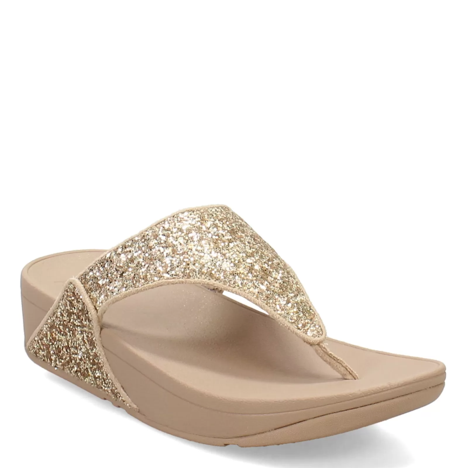 Best FitFlop Women's , Lulu Glitter Thong Sandal Latte Beige