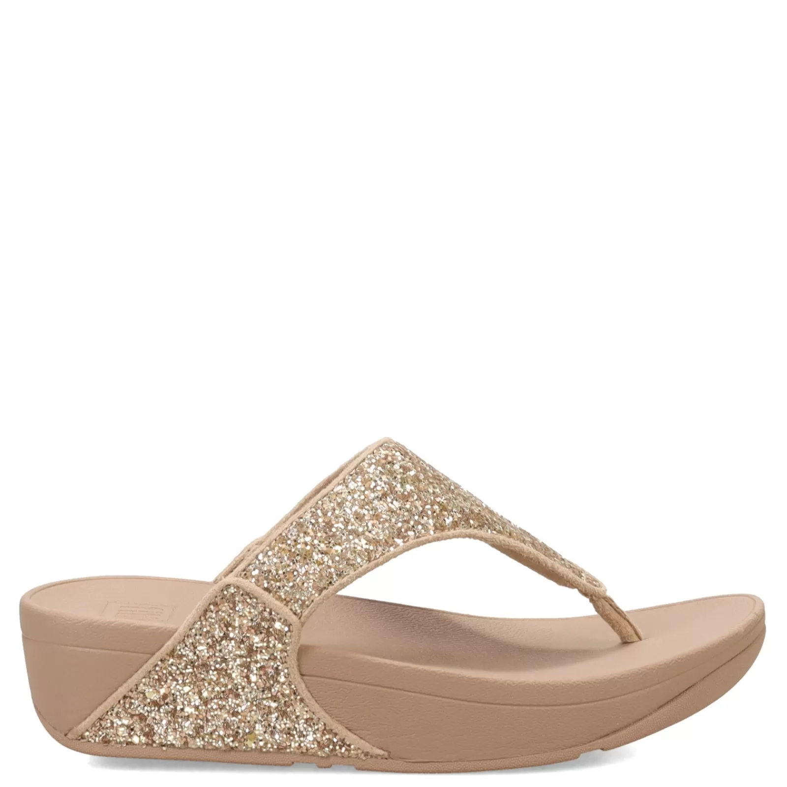 Best FitFlop Women's , Lulu Glitter Thong Sandal Latte Beige