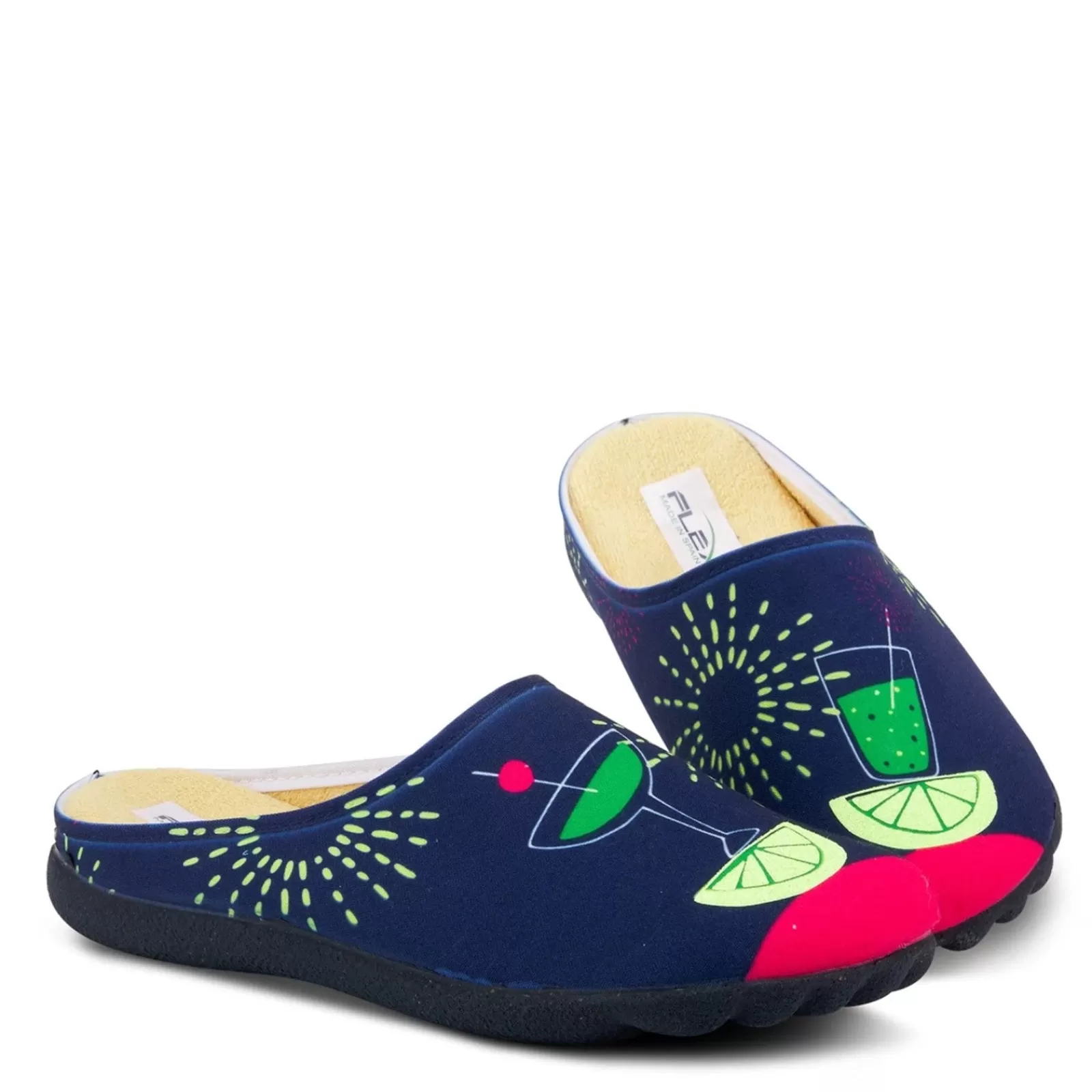 Shop Flexus Women's , Summerlime Slipper Navy Multi