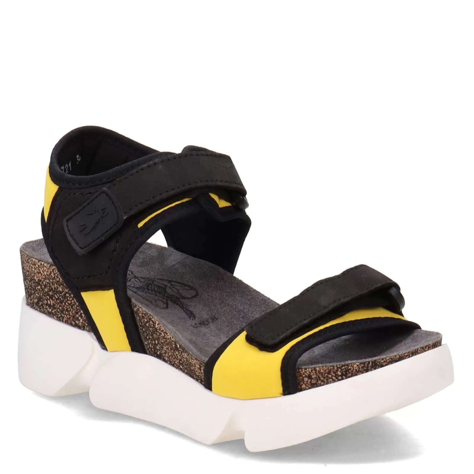 Cheap Fly London Women's , Sigo Sandal Black Yellow