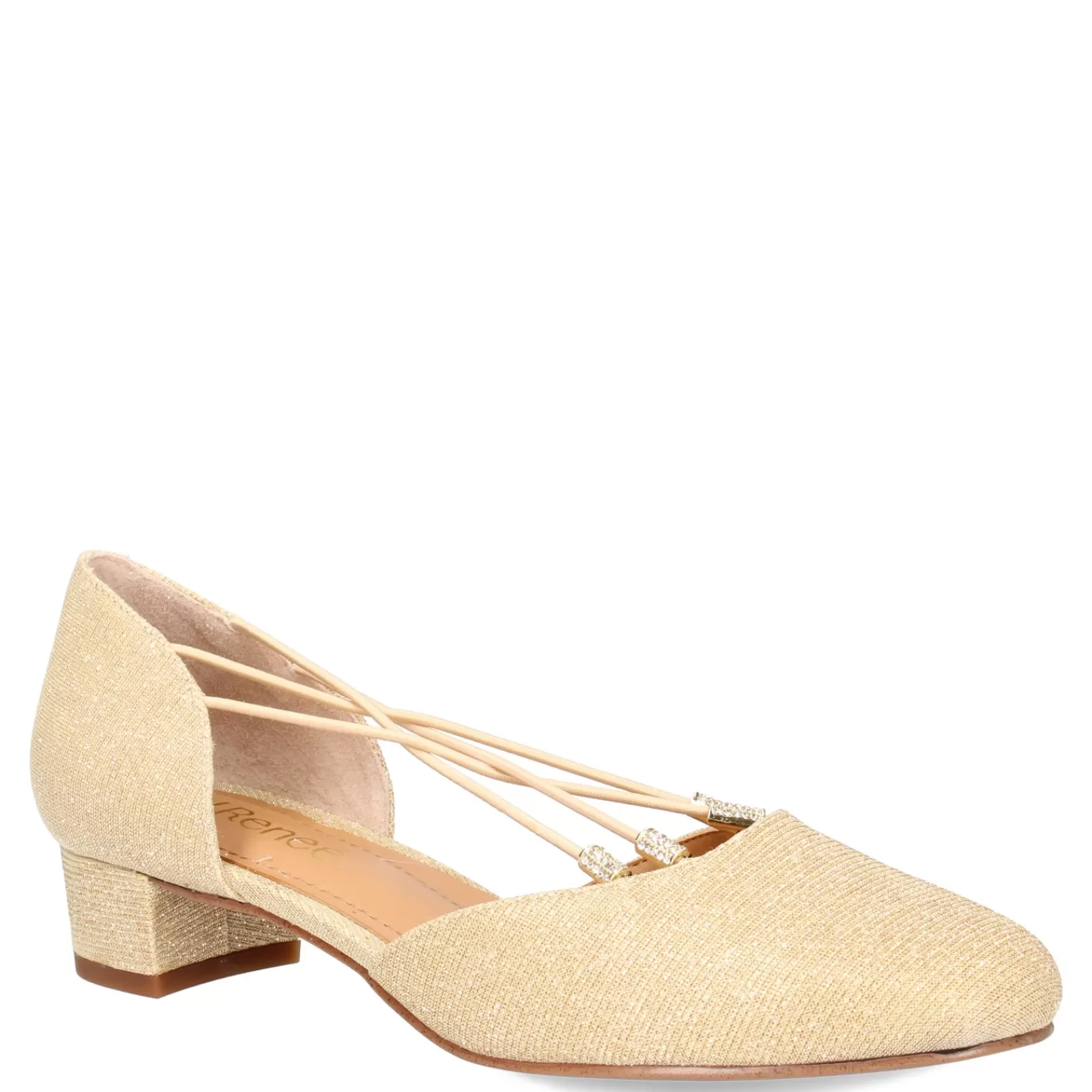 Best J Renee Women's , Charolette Pump Gold Glitter