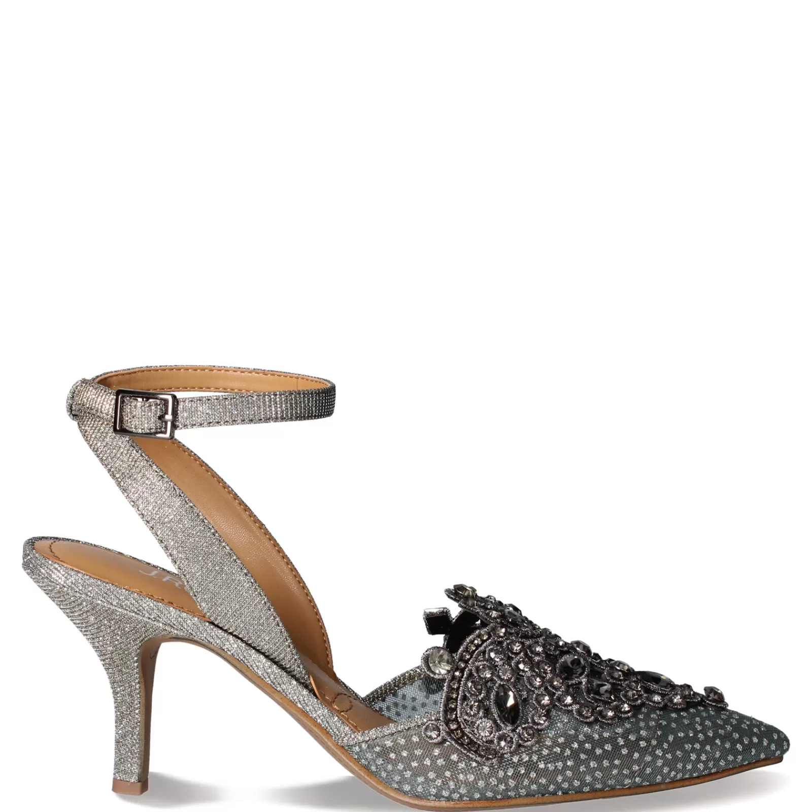 Best Sale J Renee Women's , Desdemona Pump Pewter Glitter