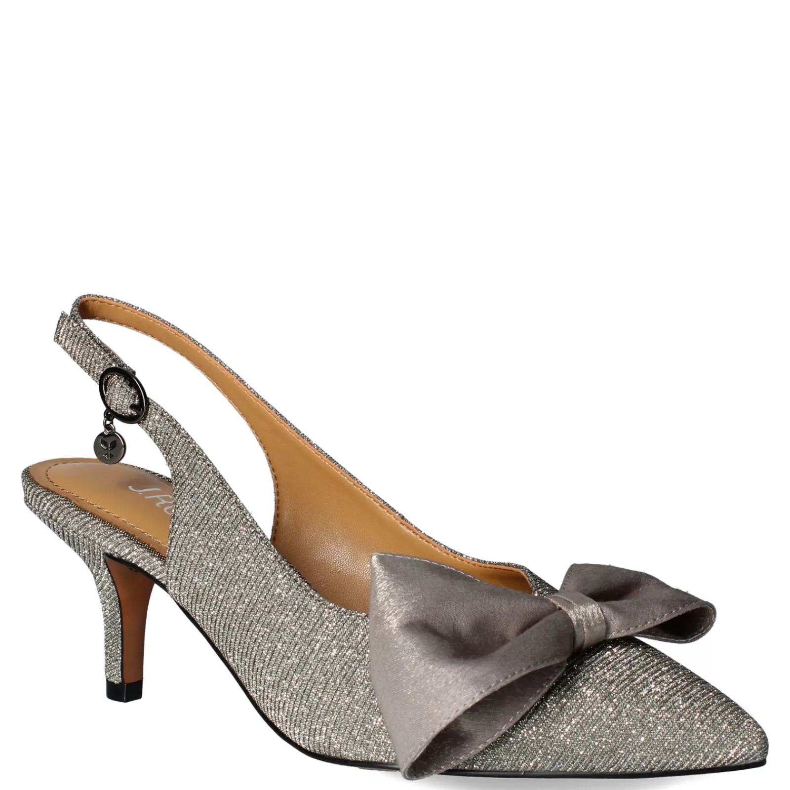 Outlet J Renee Women's , Devika Pump Pewter Glitter