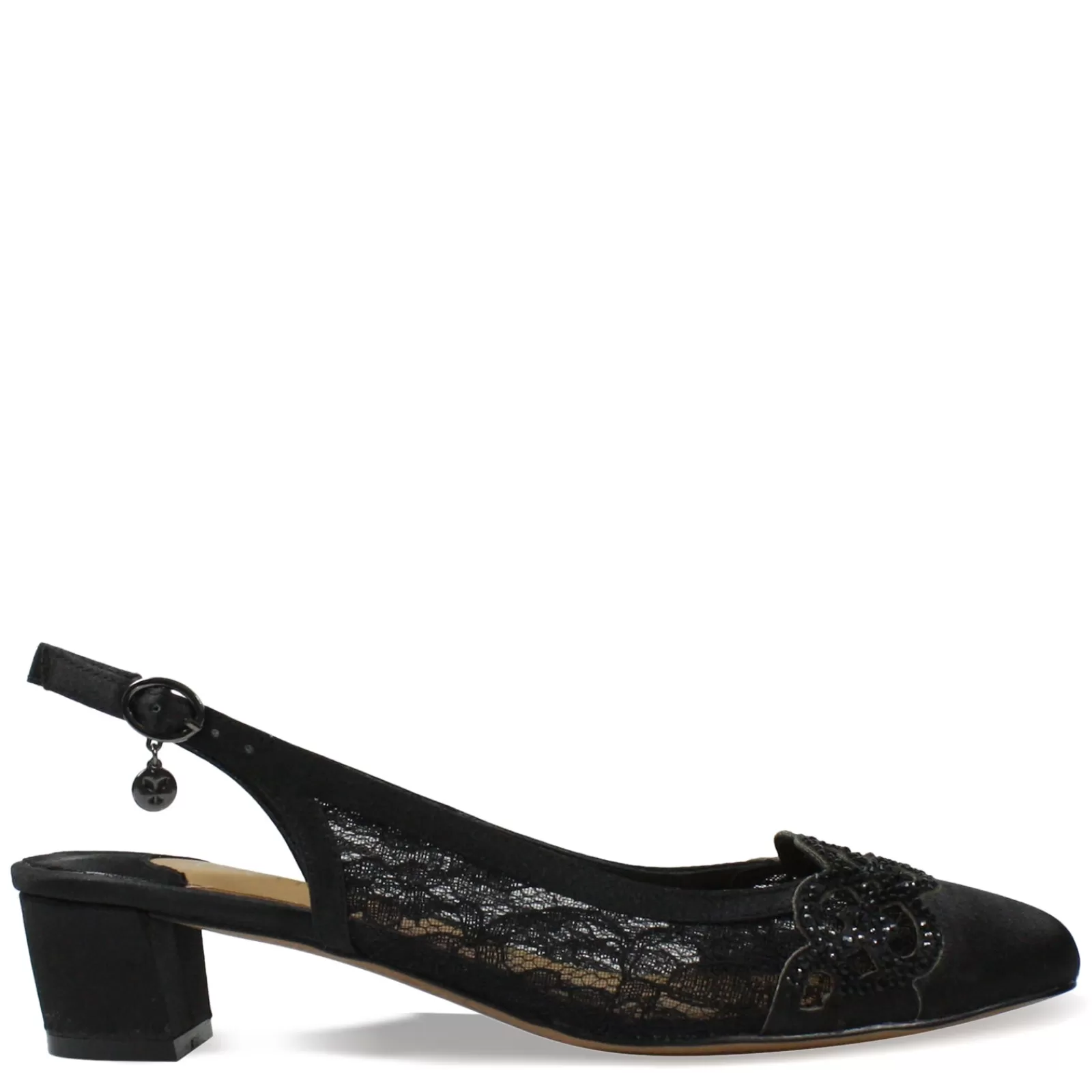 Best Sale J Renee Women's , Faleece Pump Black/Black Stones