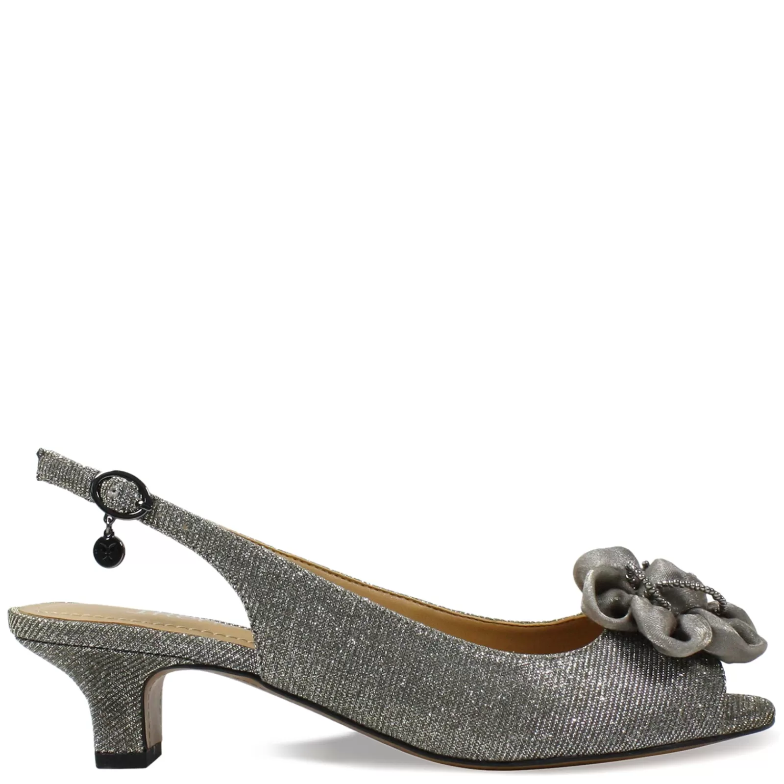 Clearance J Renee Women's , Leonelle Sandal Pewter Glitter