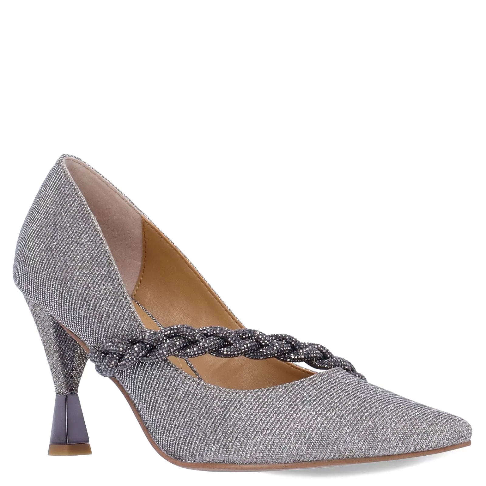 Discount J Renee Women's , Nyomee Pump Pewter Glitter