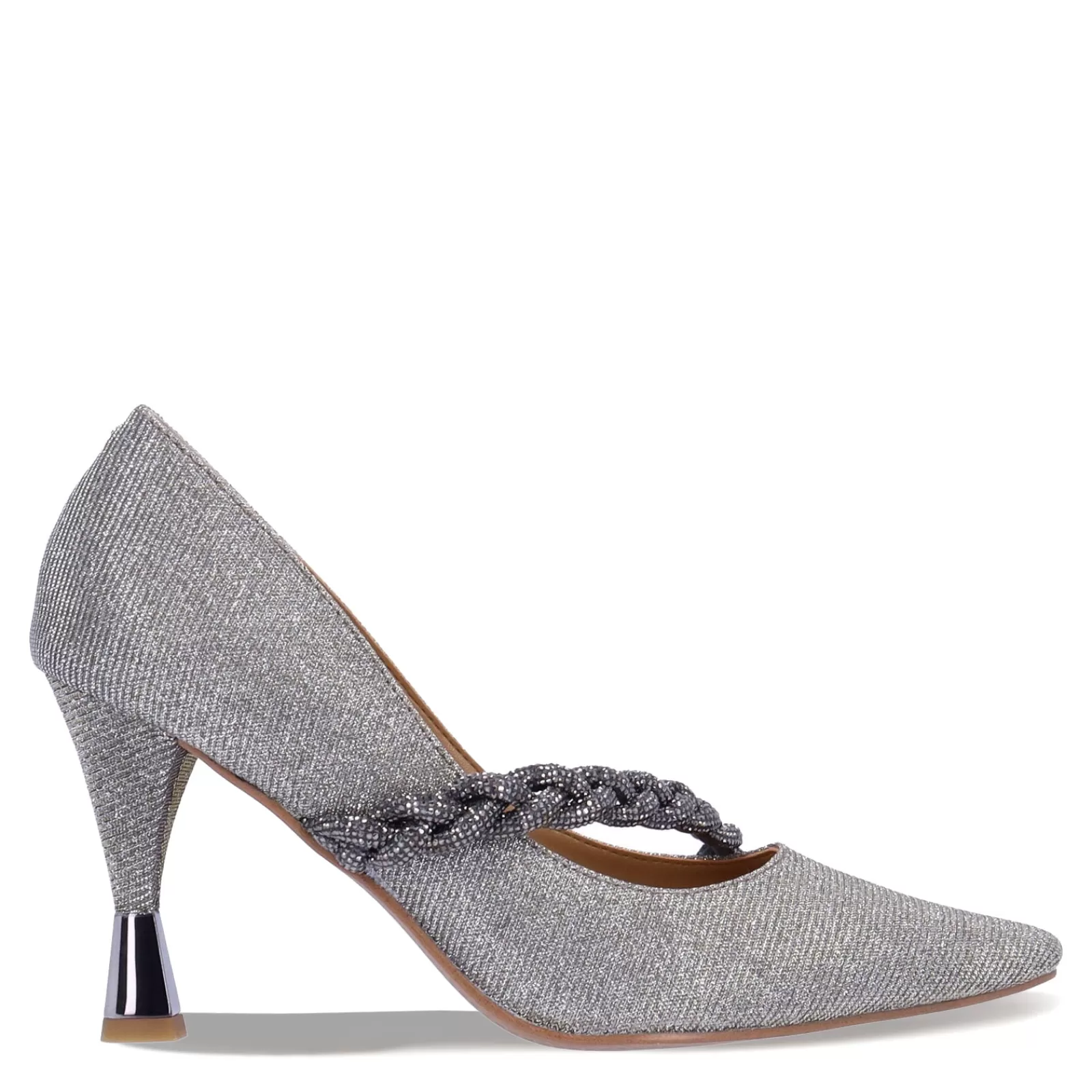 Discount J Renee Women's , Nyomee Pump Pewter Glitter