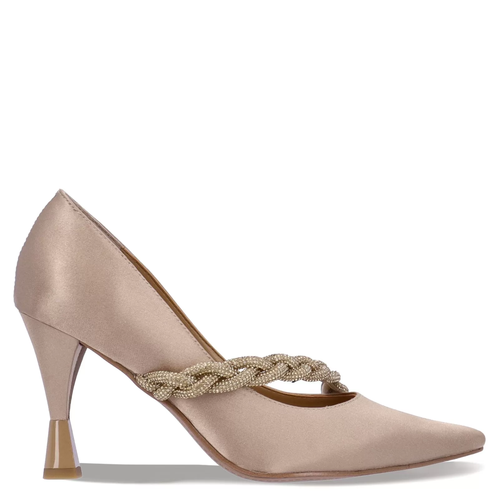 Hot J Renee Women's , Nyomee Pump Beige Satin