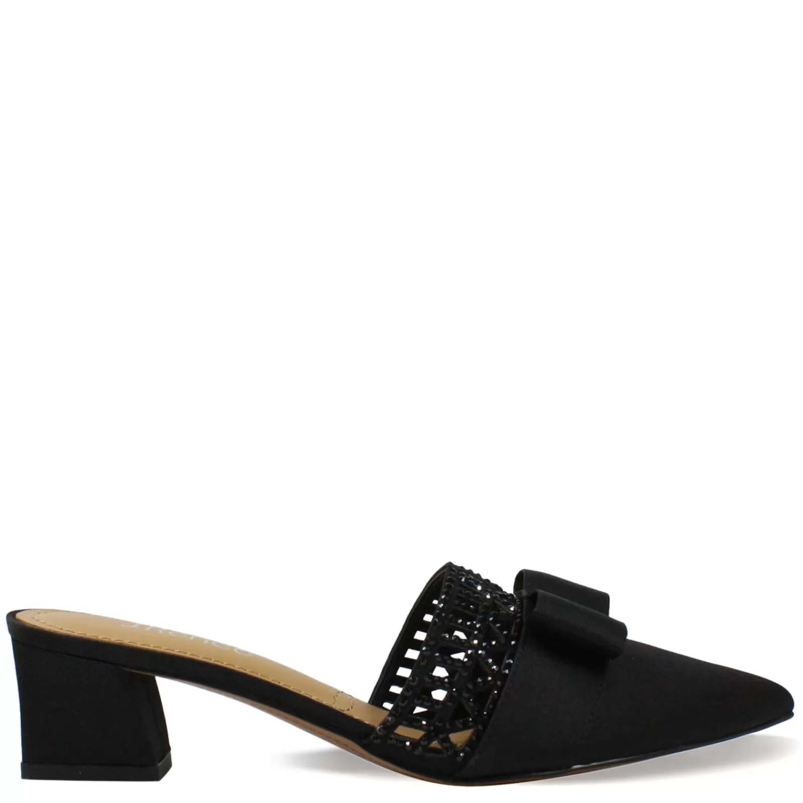 Store J Renee Women's , Randa Mule Black Satin