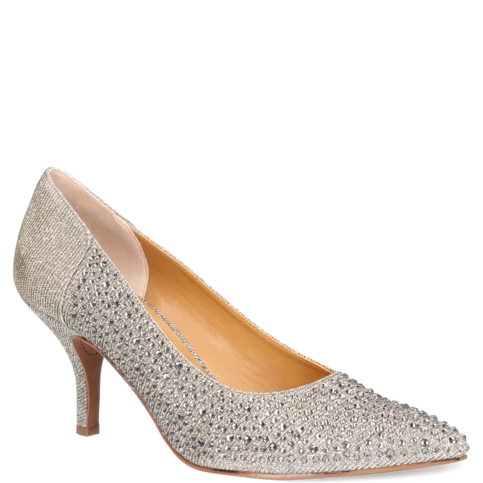 Cheap J Renee Women's , Rishna Pump Pewter Glitter