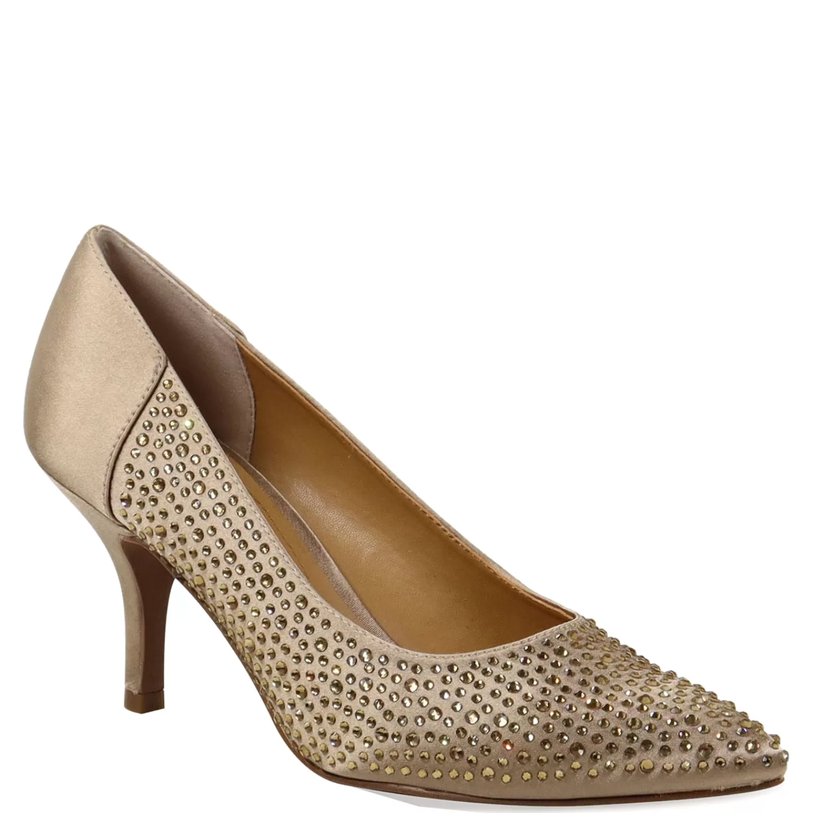 Discount J Renee Women's , Rishna Pump Beige Satin