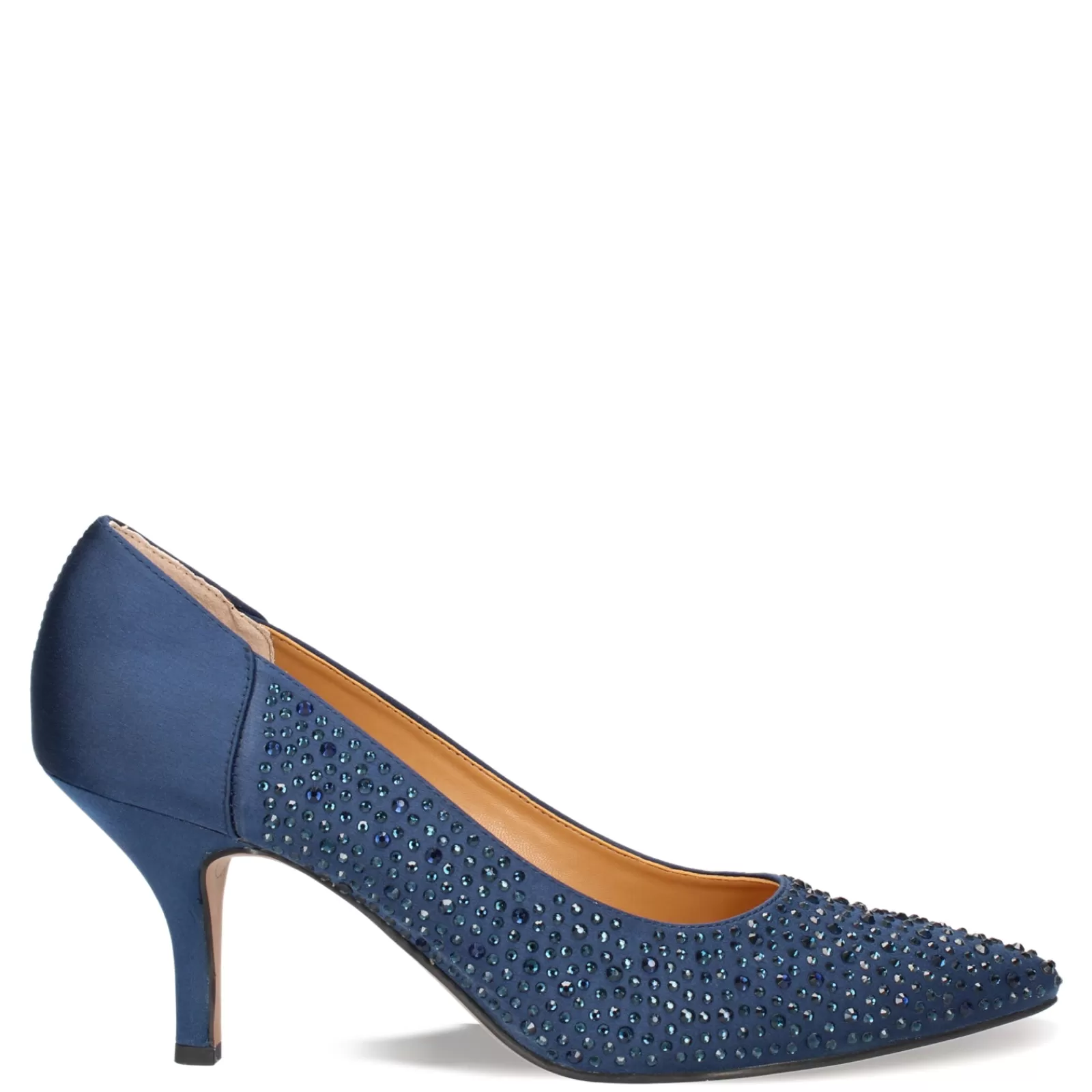 Cheap J Renee Women's , Rishna Pump Navy Satin