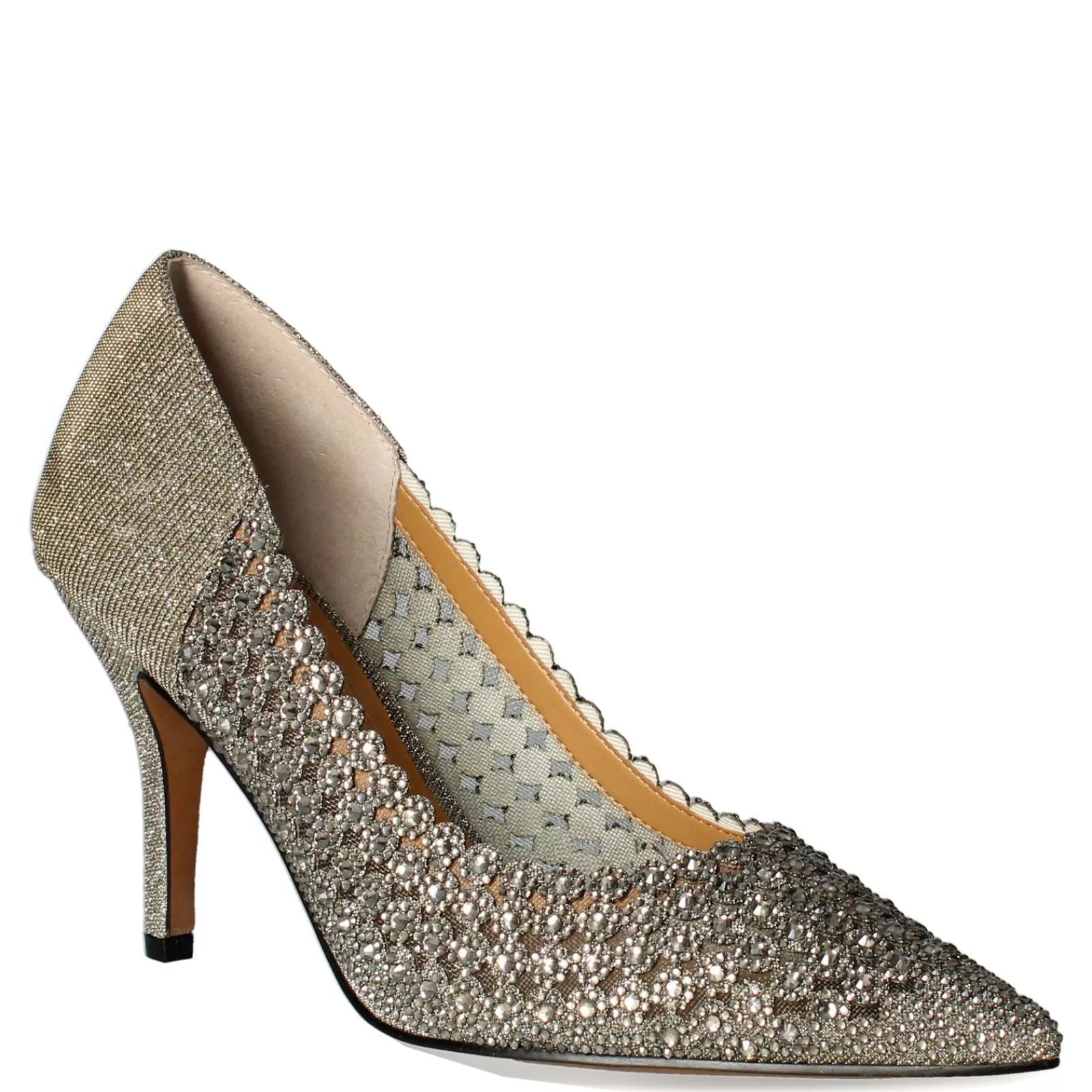 Discount J Renee Women's , Sesily Pump Pewter Glitter