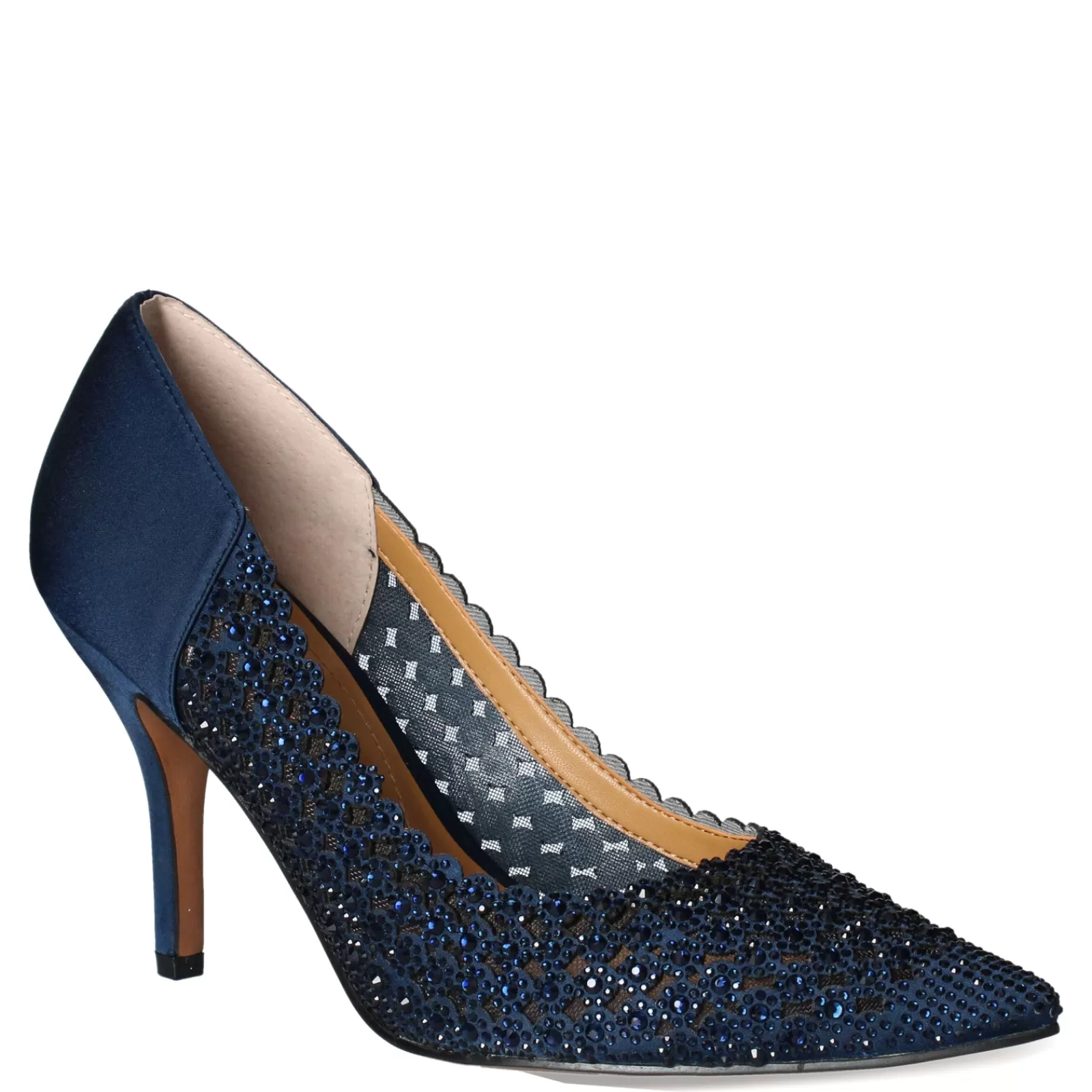 Clearance J Renee Women's , Sesily Pump Navy Satin