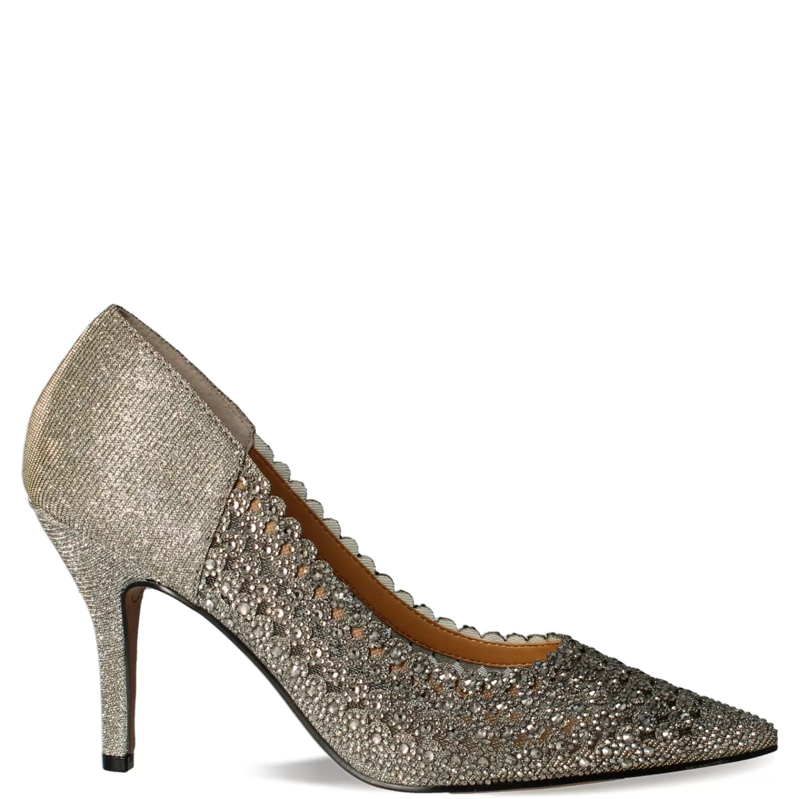 Discount J Renee Women's , Sesily Pump Pewter Glitter