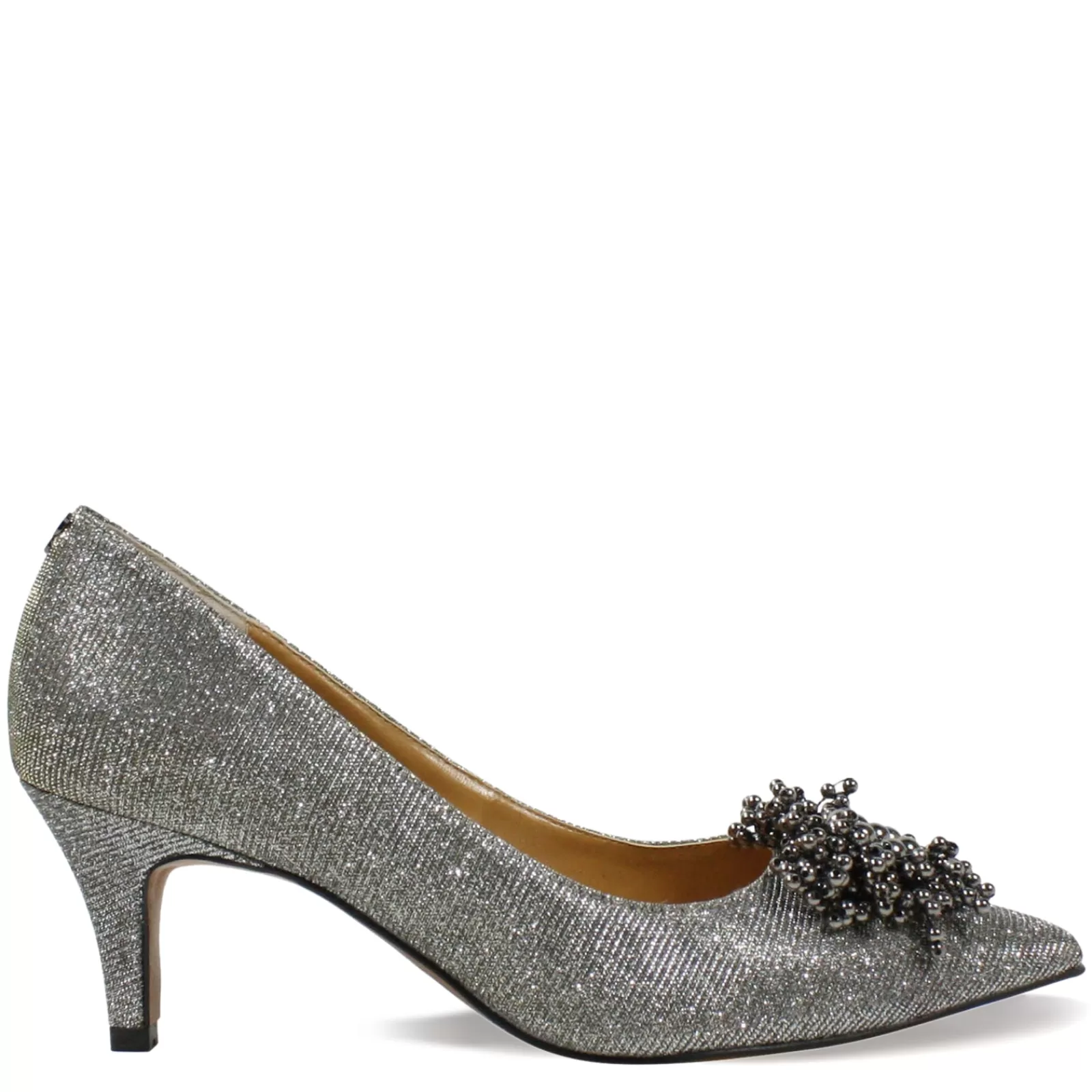 Fashion J Renee Women's , Tacitha Pump Pewter Glitter